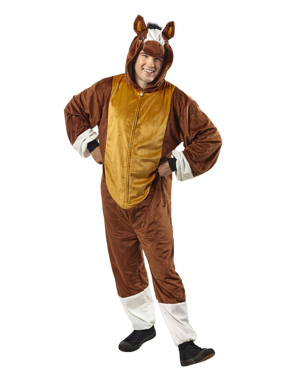 Horse Furry Onesie Costume, Adult