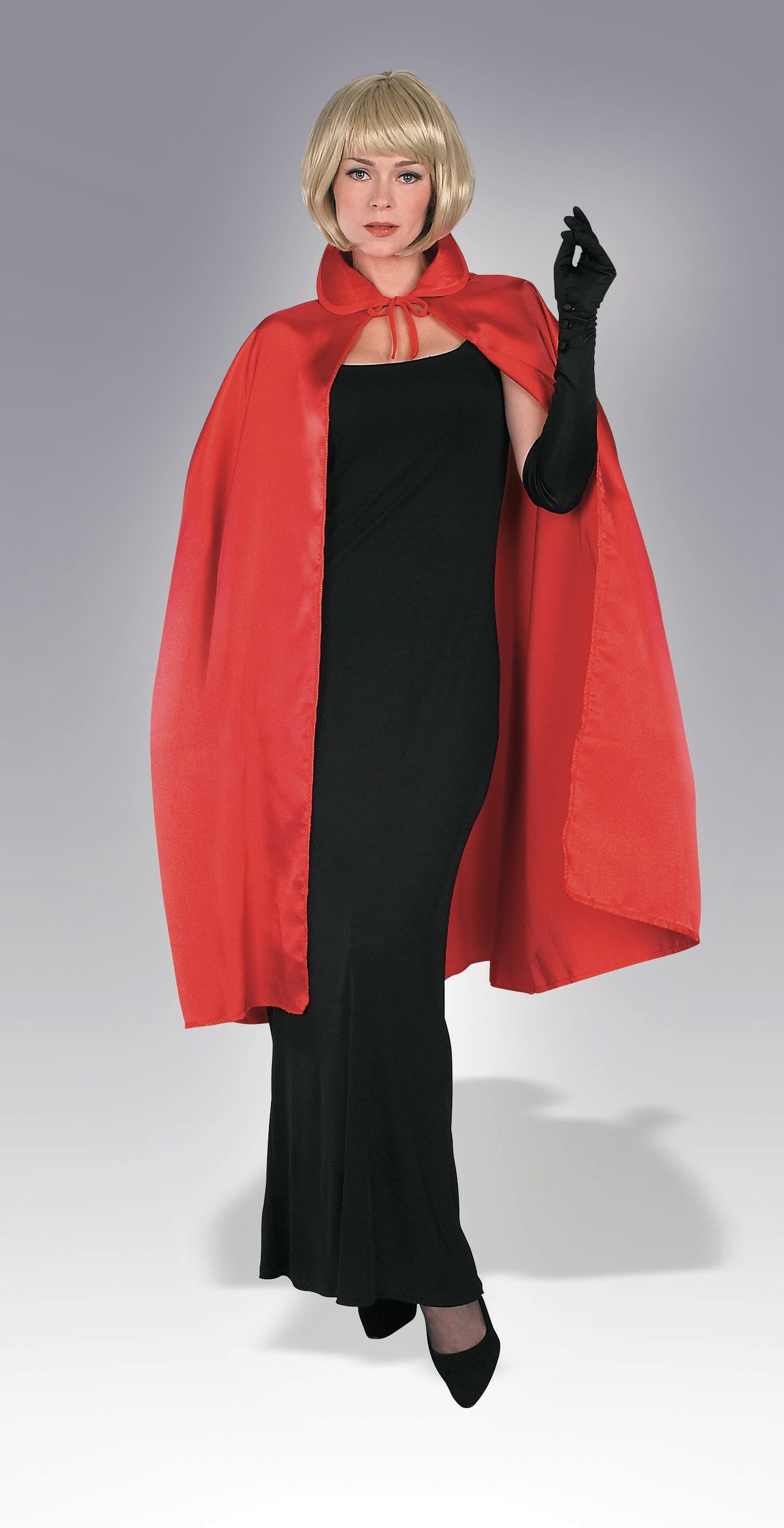 Satin Cape Red 45 Inches - Adult