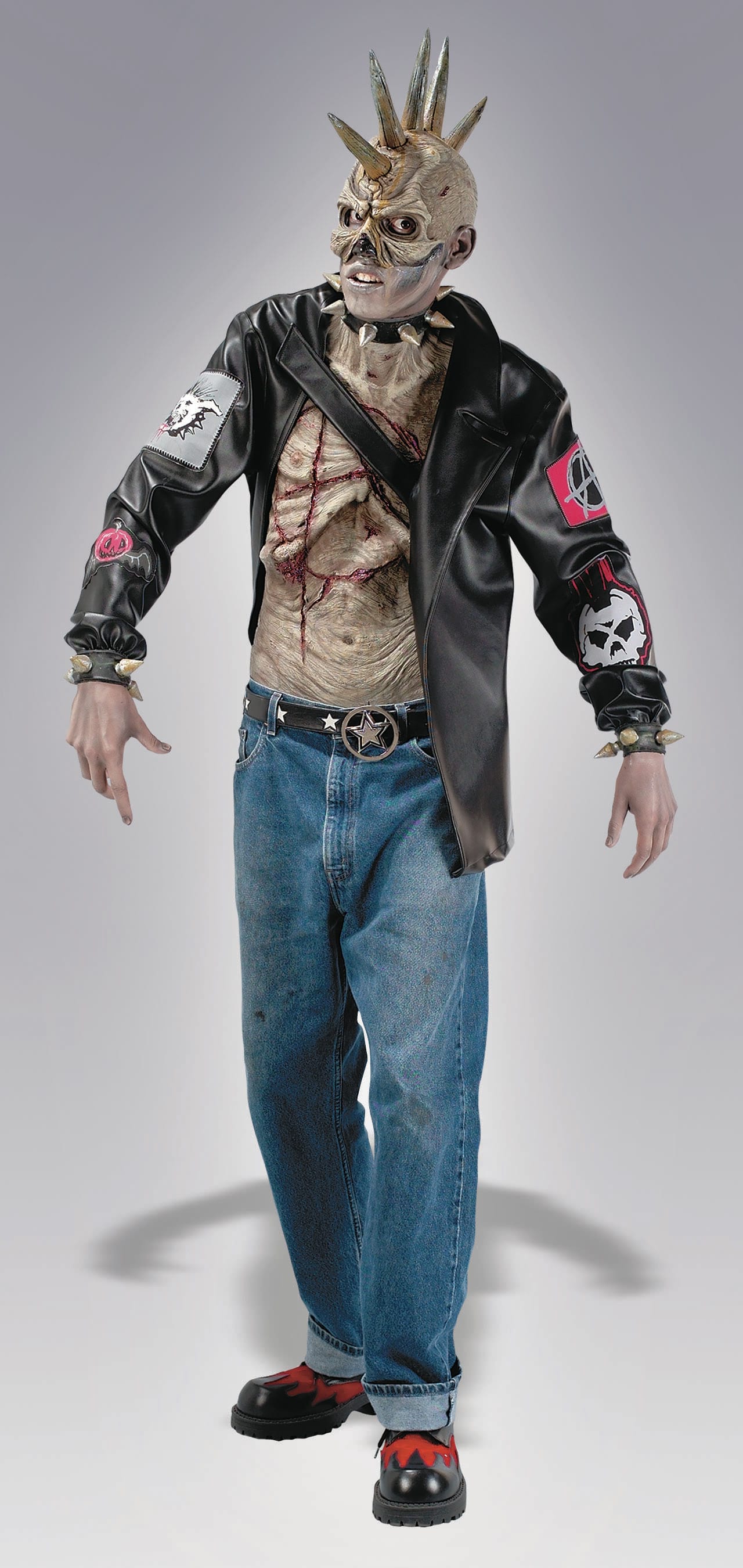 Punk Zombie Costume, Adult