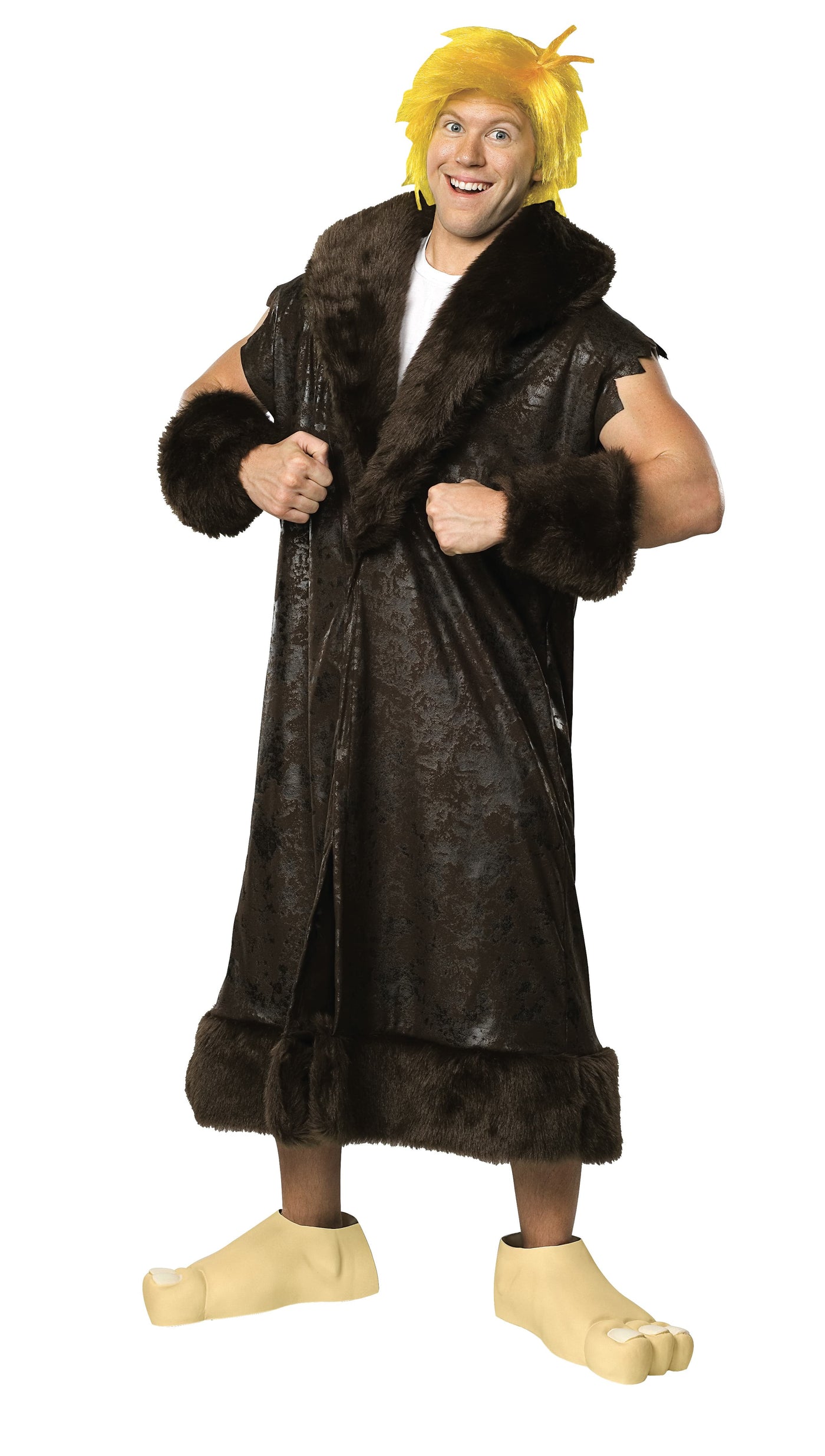 Barney Rubble Plus Costume, Adult