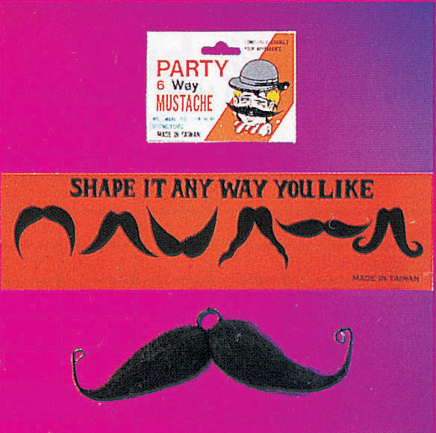 Six Way Moustache - Black