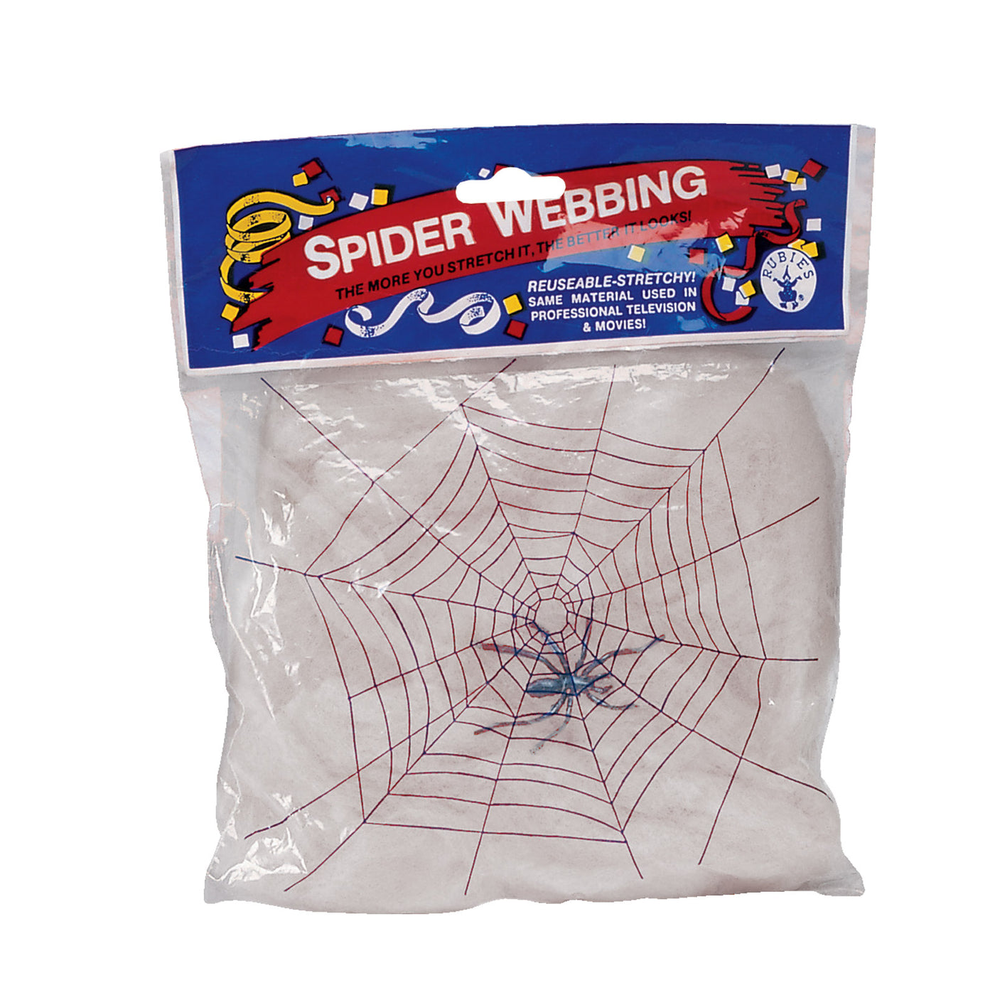 White Spider Webbing  With Spiders