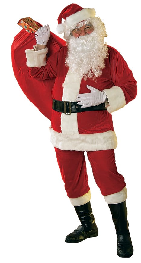 Santa Suit Velour, Adult