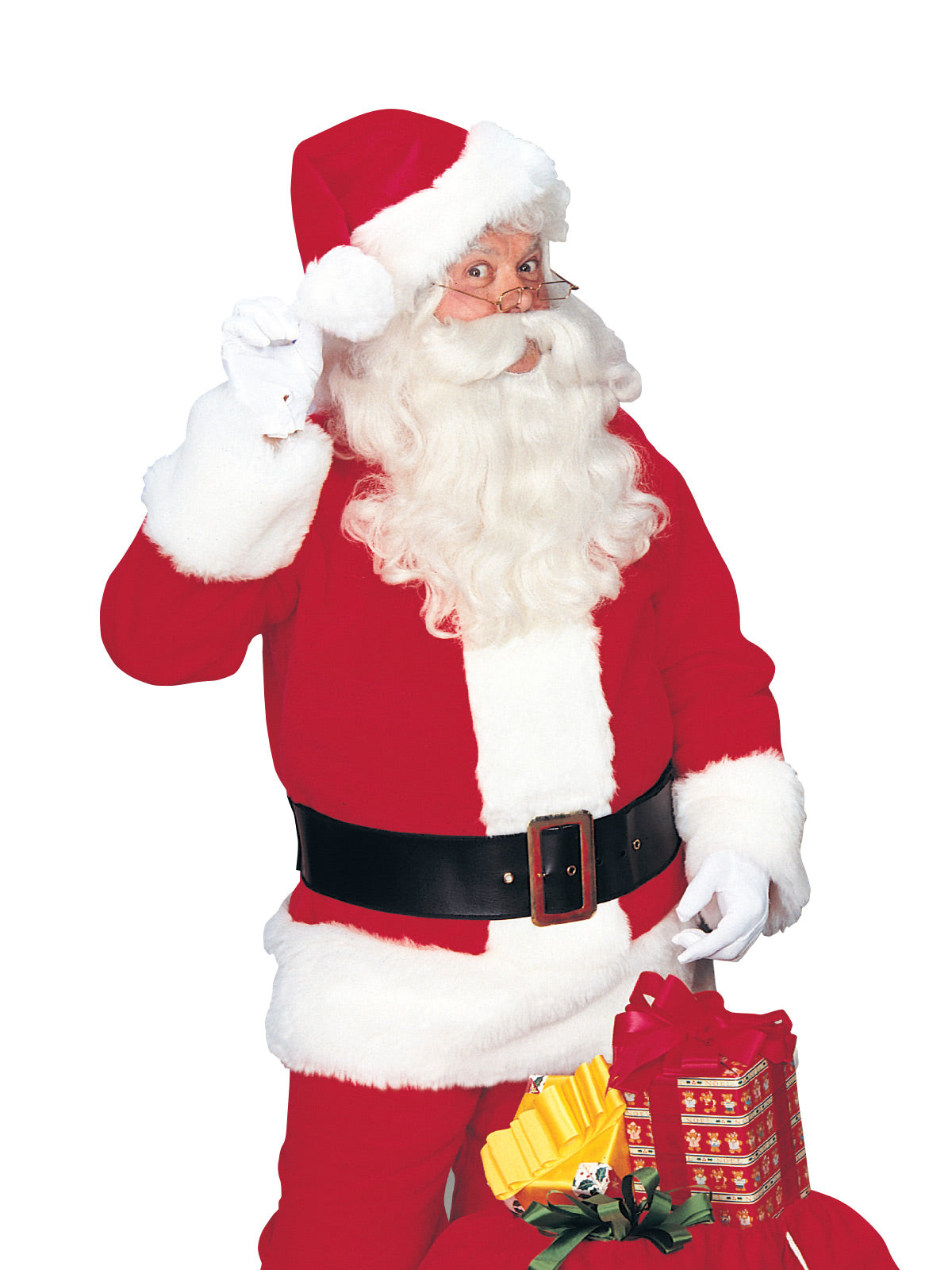 Santa Claus Suit Regency Plush Costume, Adult