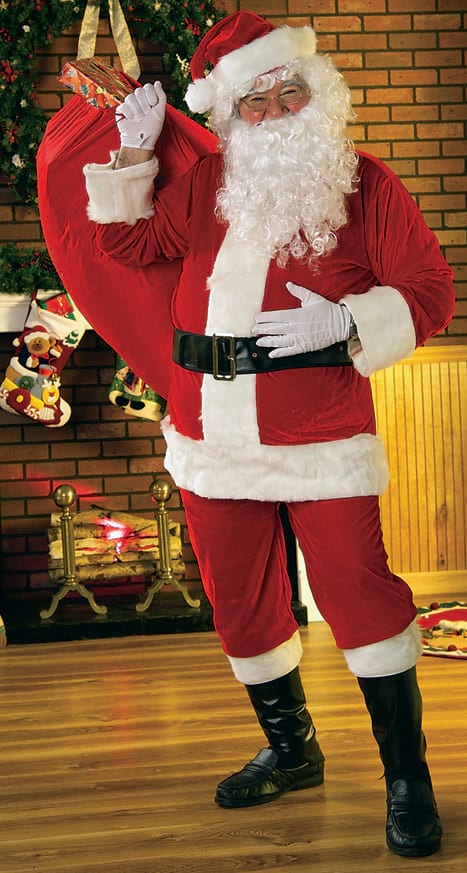 Santa Suit - Velour, Adult