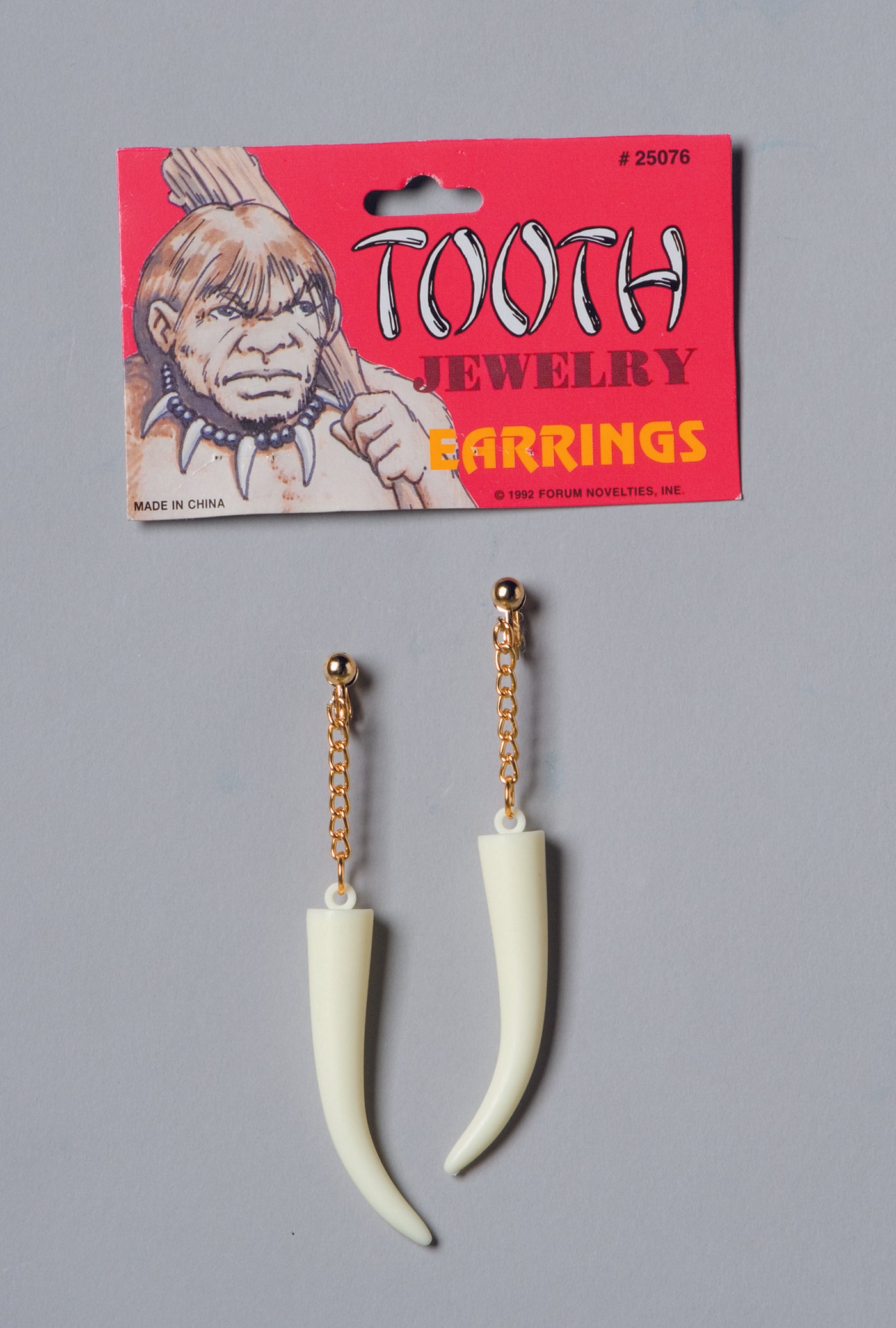 Sabre Tooth Earrings - Adult