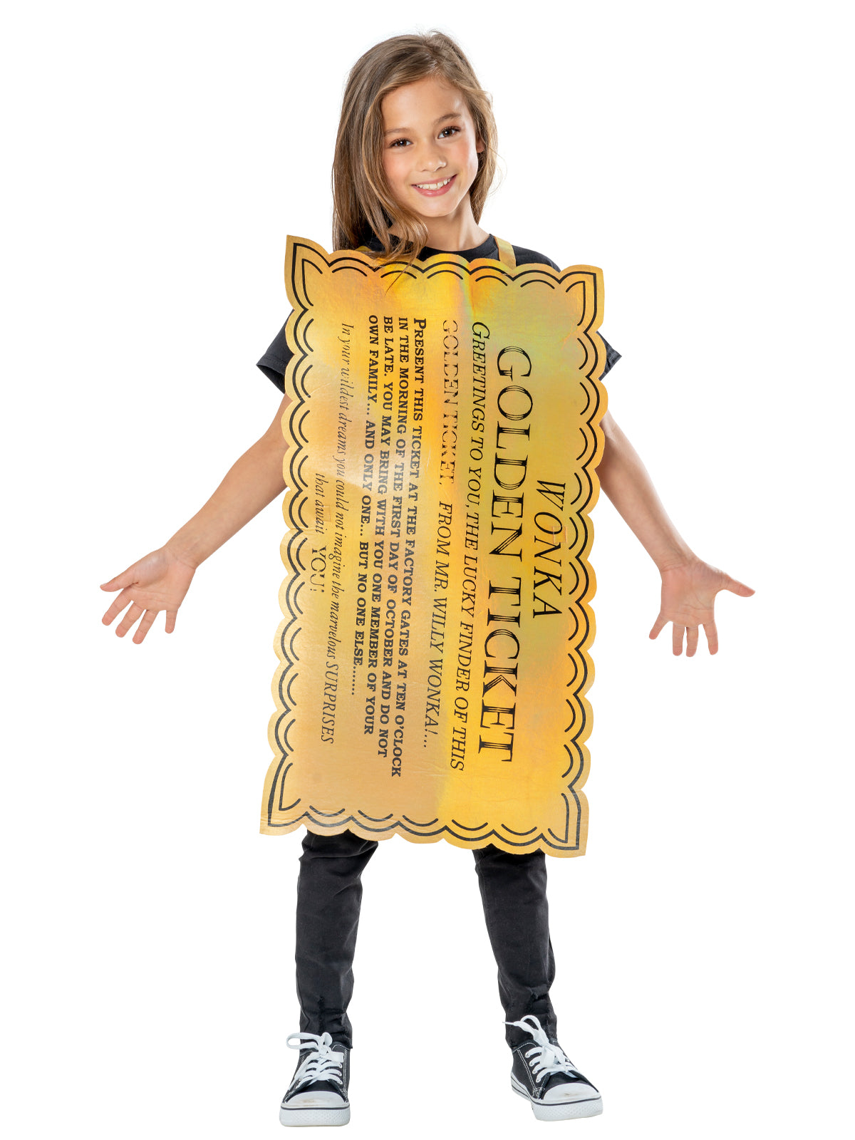 Golden Ticket (Willy Wonka) Tabard - 5-8 Yrs