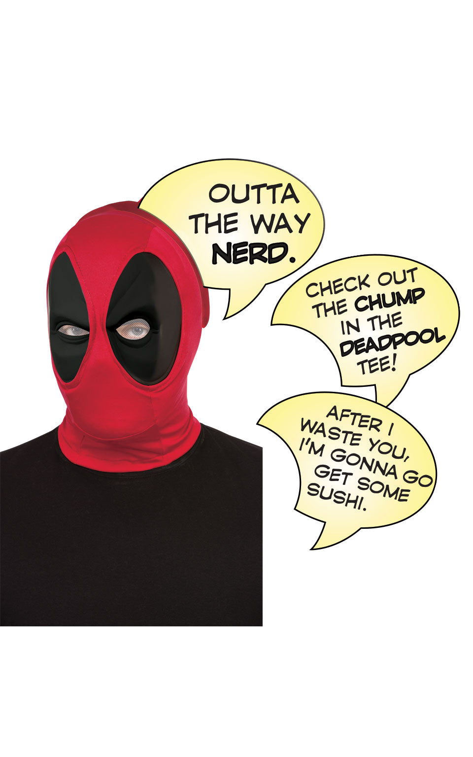 Deadpool Deluxe Mask With Speech Bubble