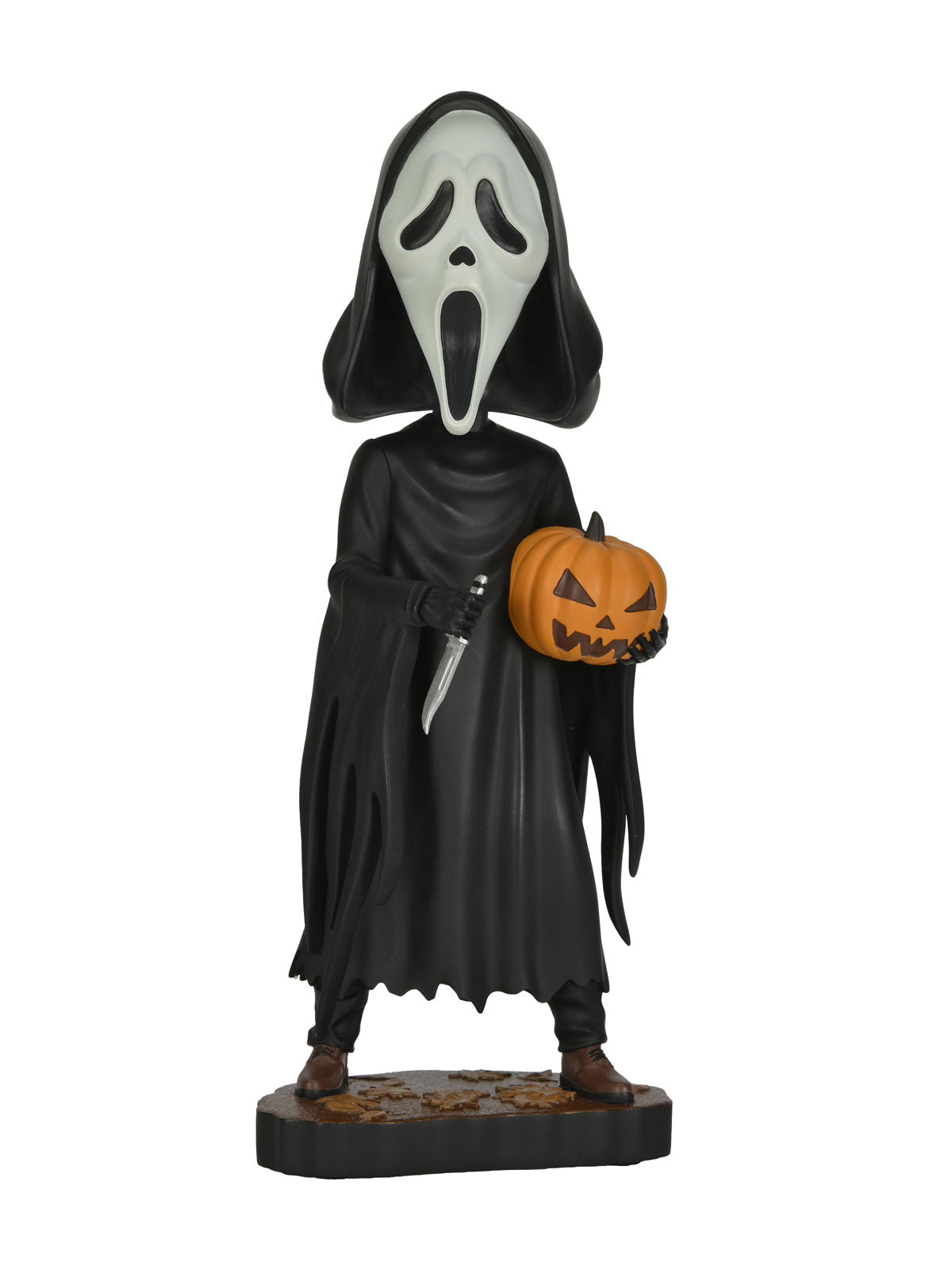 Ghost Face With Pumpkin Head Knocker