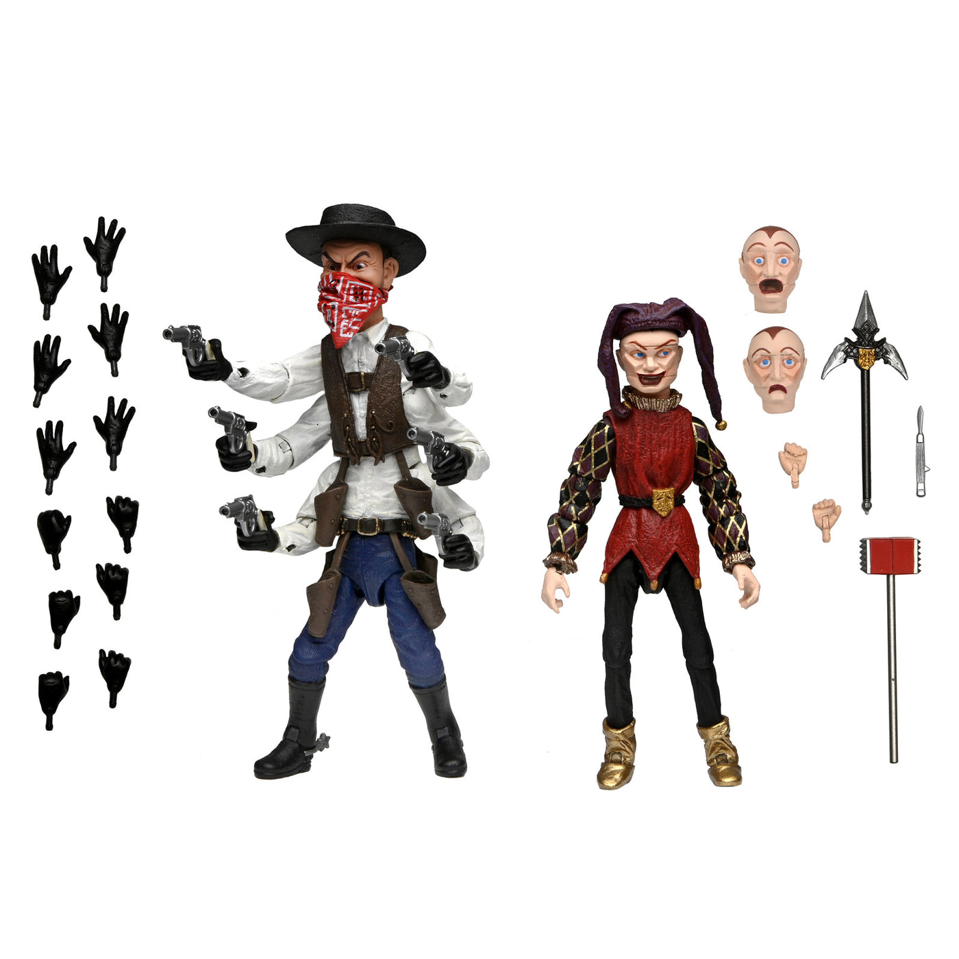 Puppet Master Ultimate Six-Shooter & Jester 2 Pack - 7" Scale Action Figures