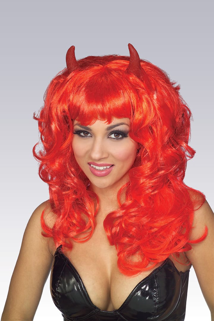 Fabulous Devil Red Wig - Adult