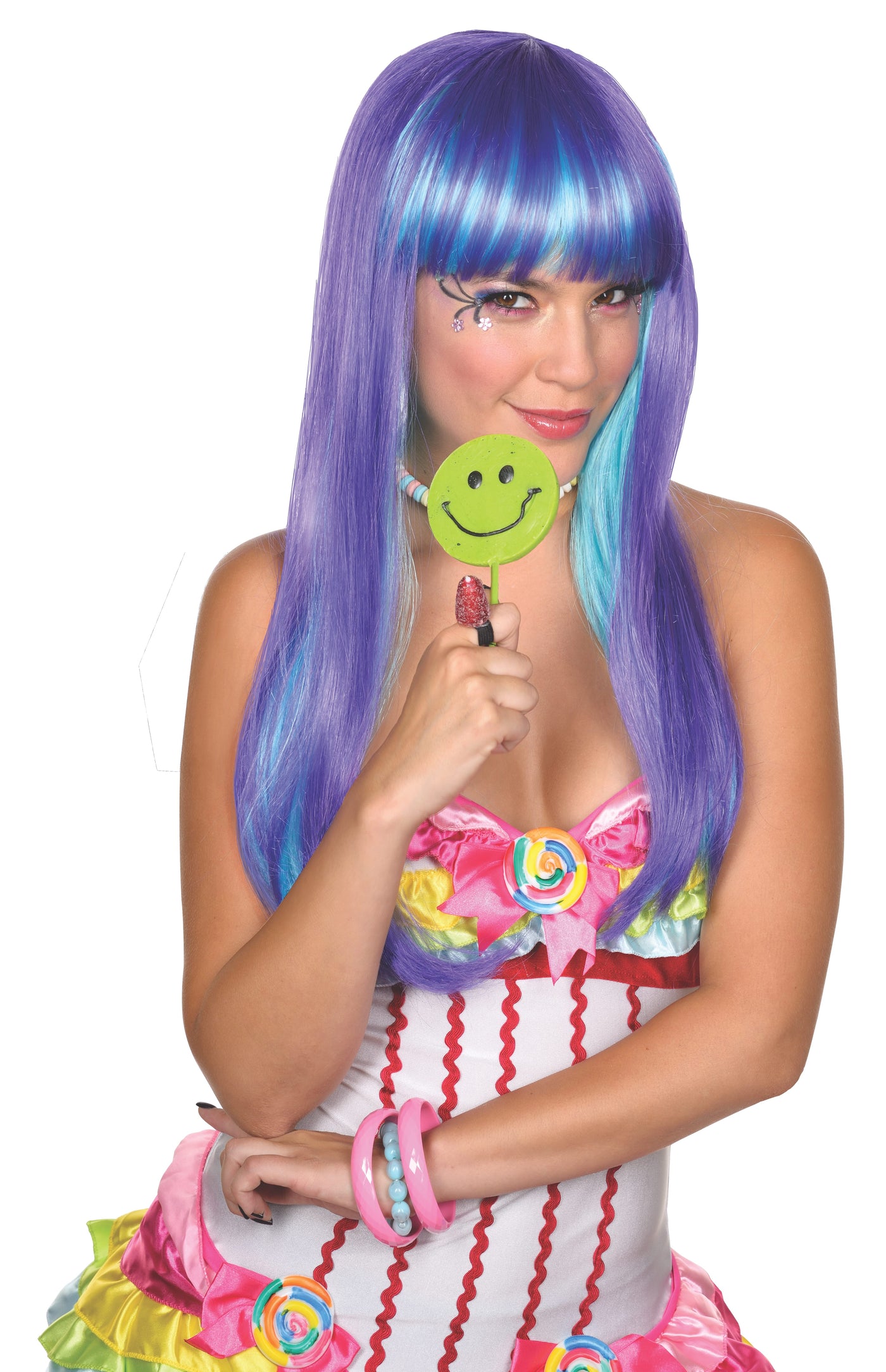 Candy Babe Purple Wig - Adult