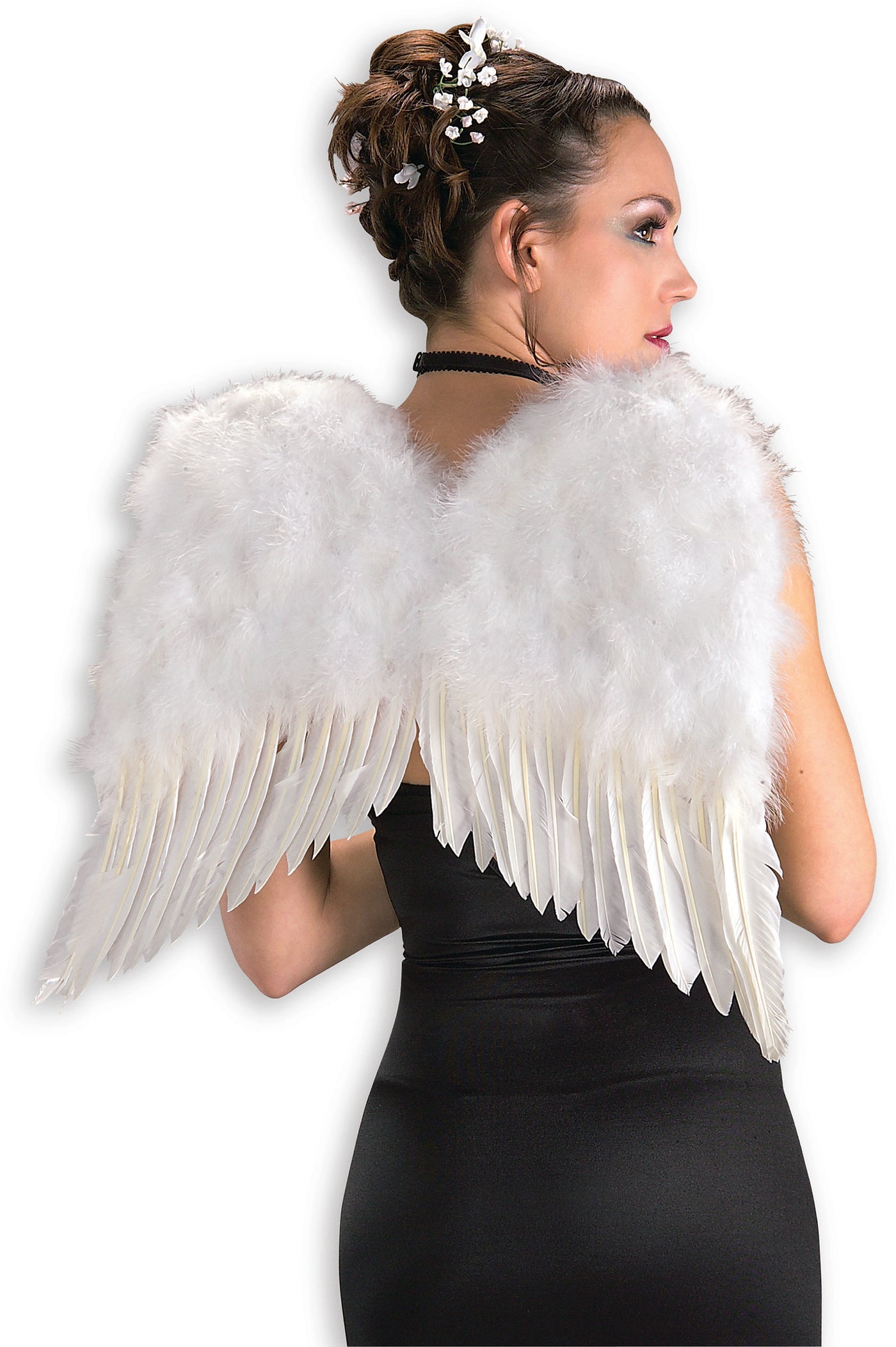 Feather Angel Wings  - White - Adult