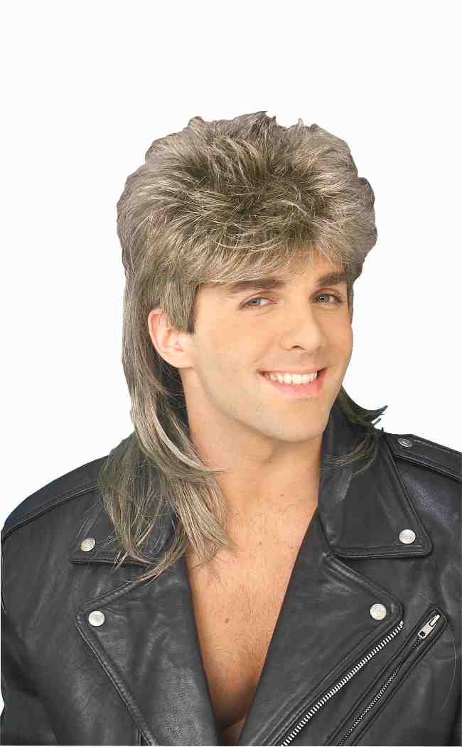 Blonde Mullet Wig  - Adult