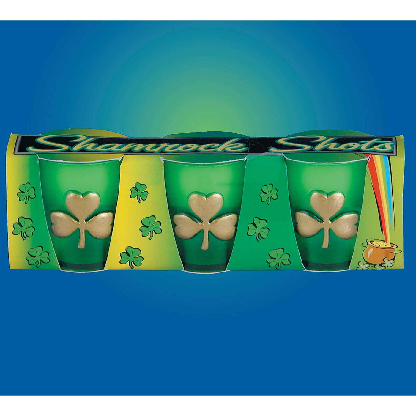 St. Patricks Day Shamrock Shot Glass Set