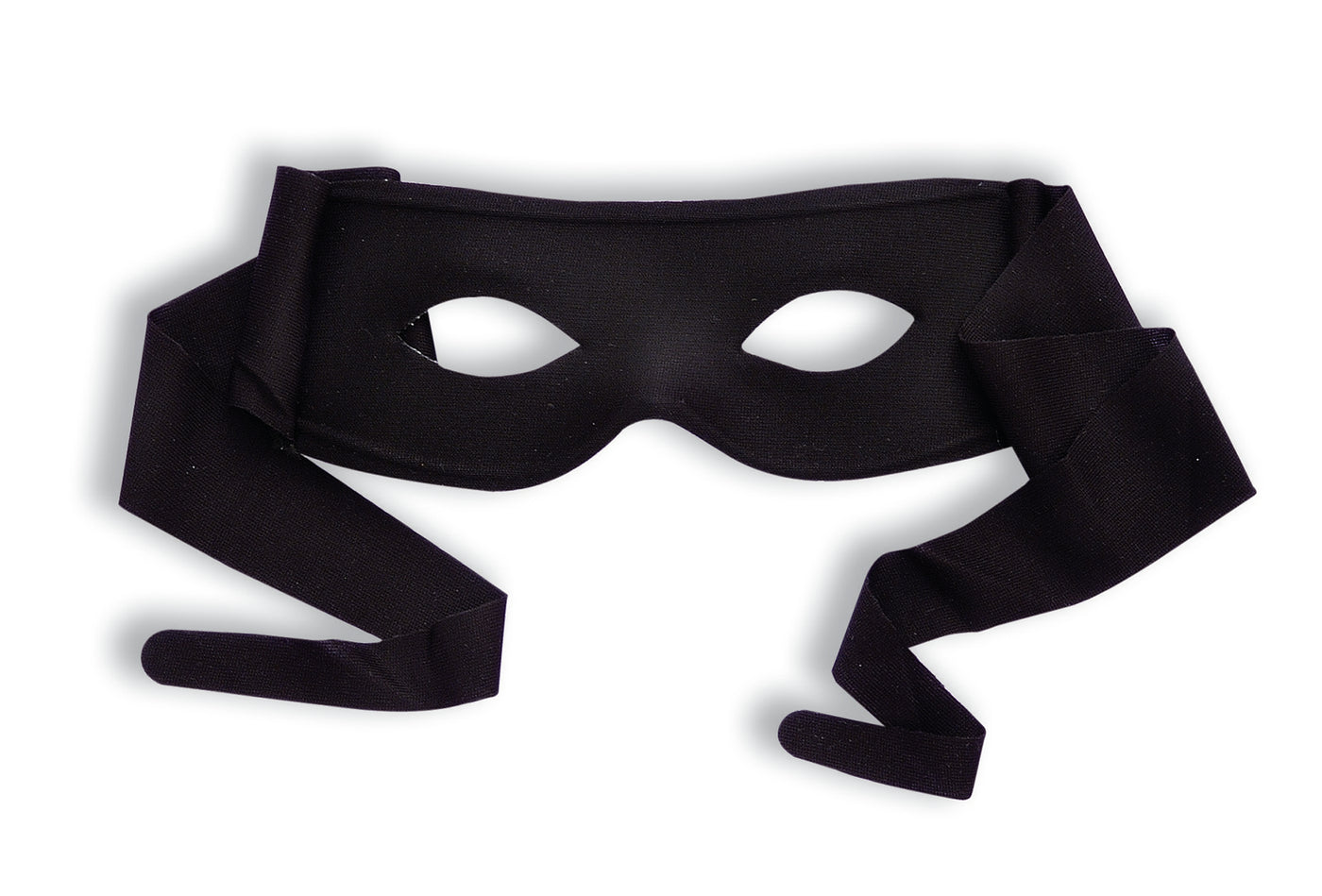 Mask With Ties  - Black - Adult