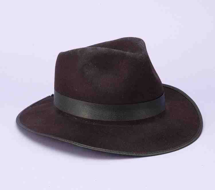 Gangster Hat  - Black - Adult