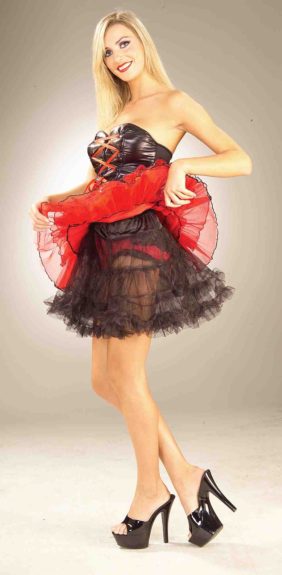 Crinoline Petticoat Black - Size Std