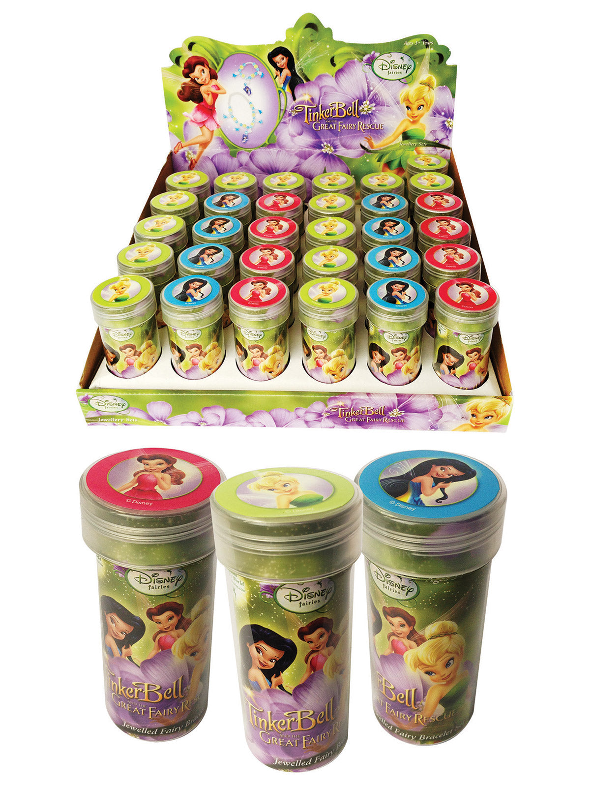 Fairy Jewellery Cylinder Sets  - Srt Of 36 Units