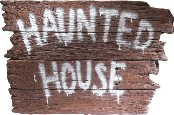 Haunted House Wall Plaque