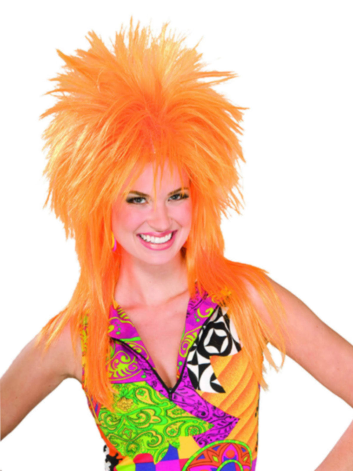 Orange Burst Wig - Adult