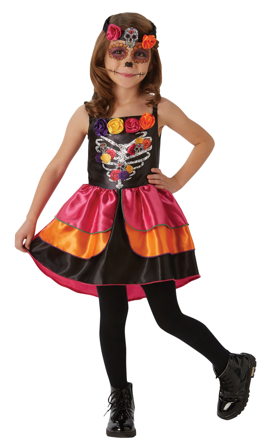 Sugar Skull Day Of The Dead Costume, Child