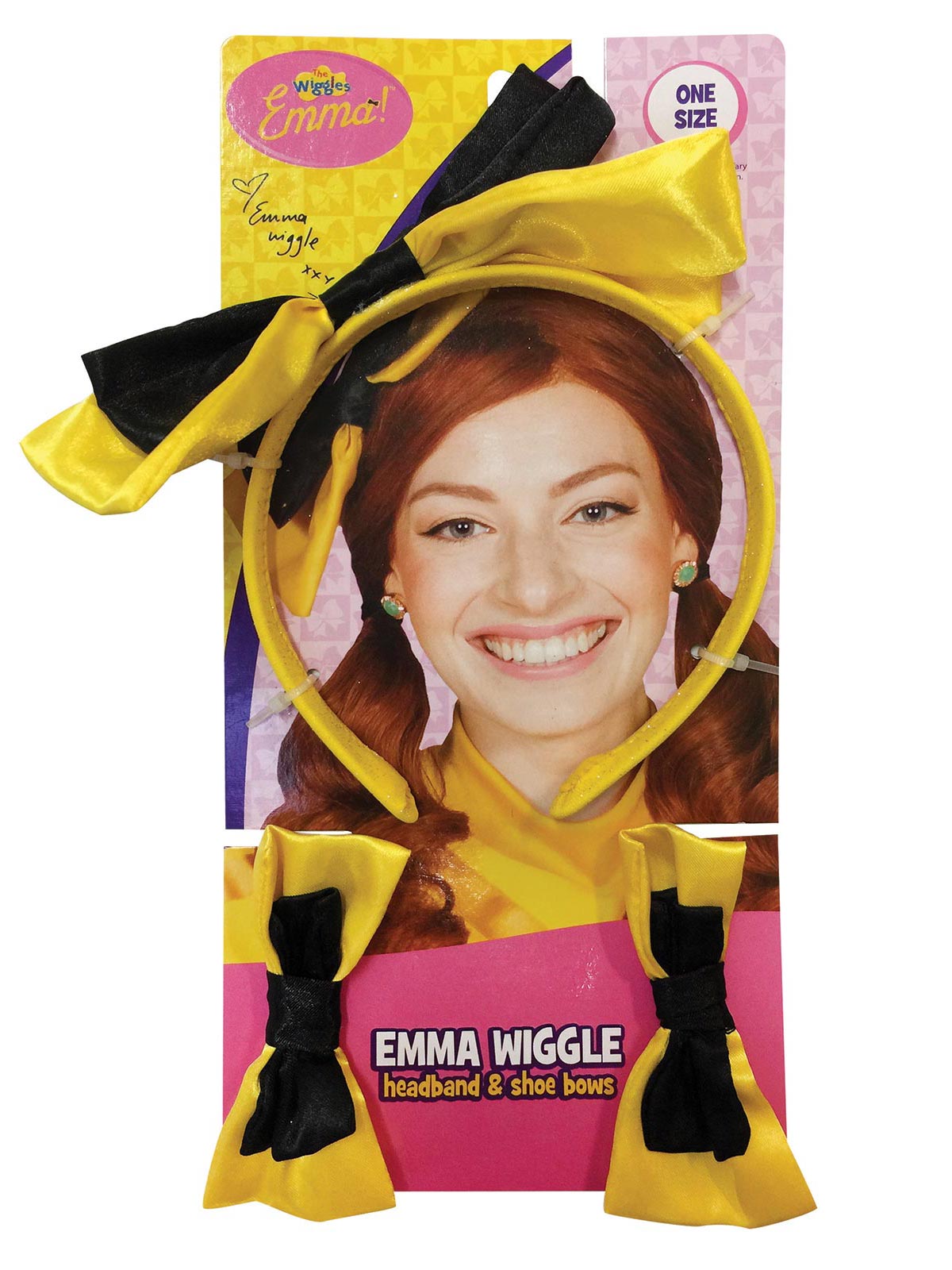 Yellow Wiggle Headband & Shoe Bows - Child