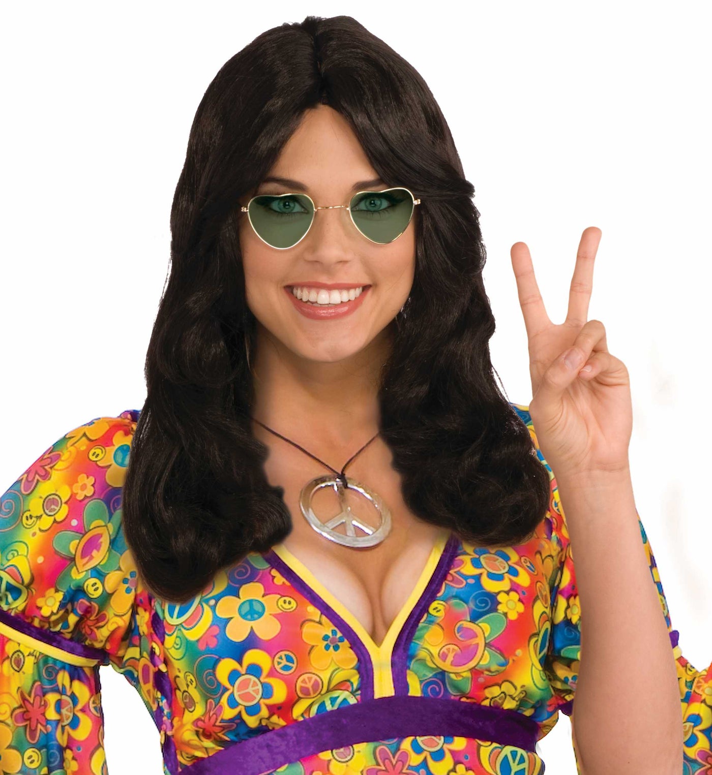 Hippie Flower Wig  - Adult