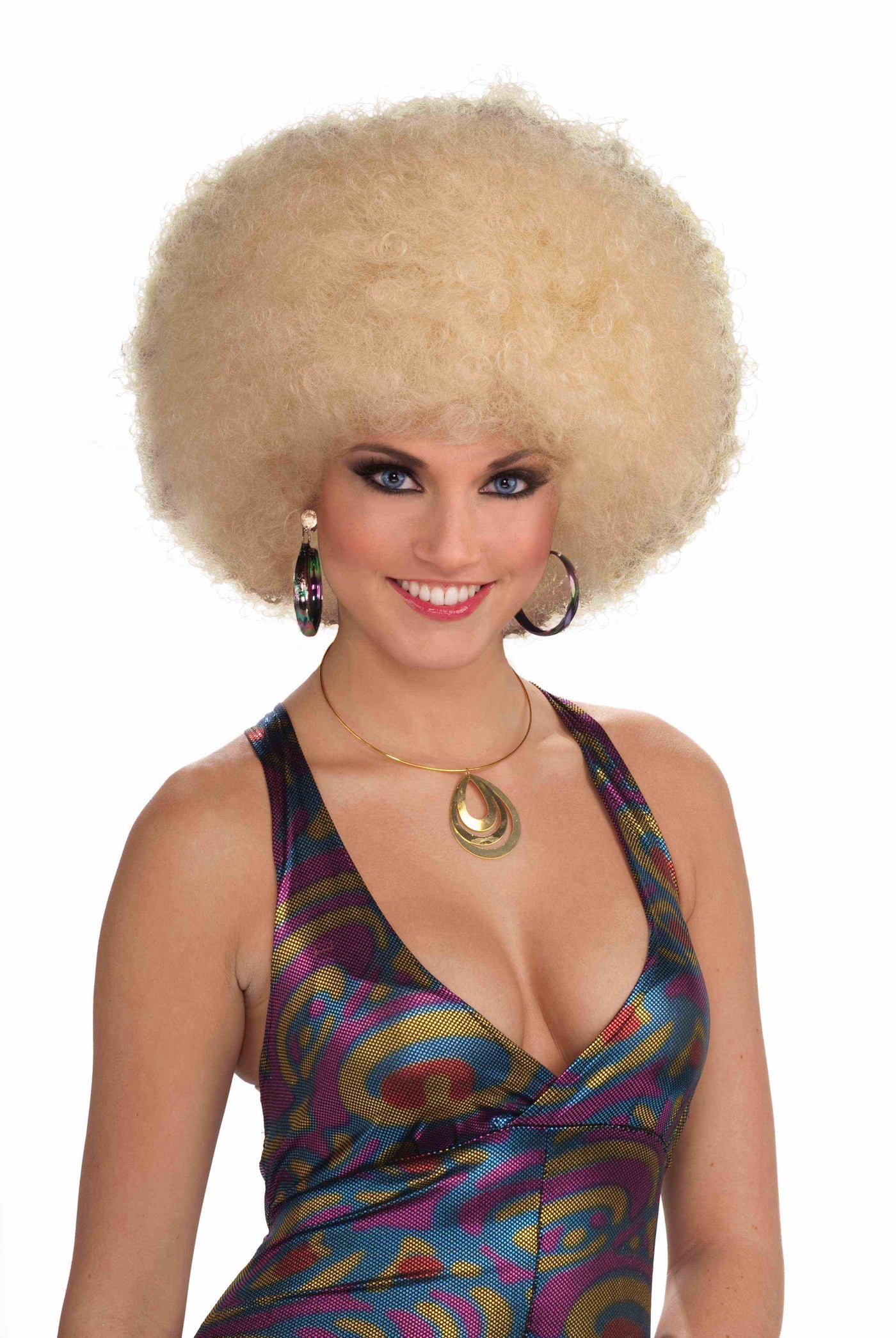 Afro Mixed Blonde Wig - Adult