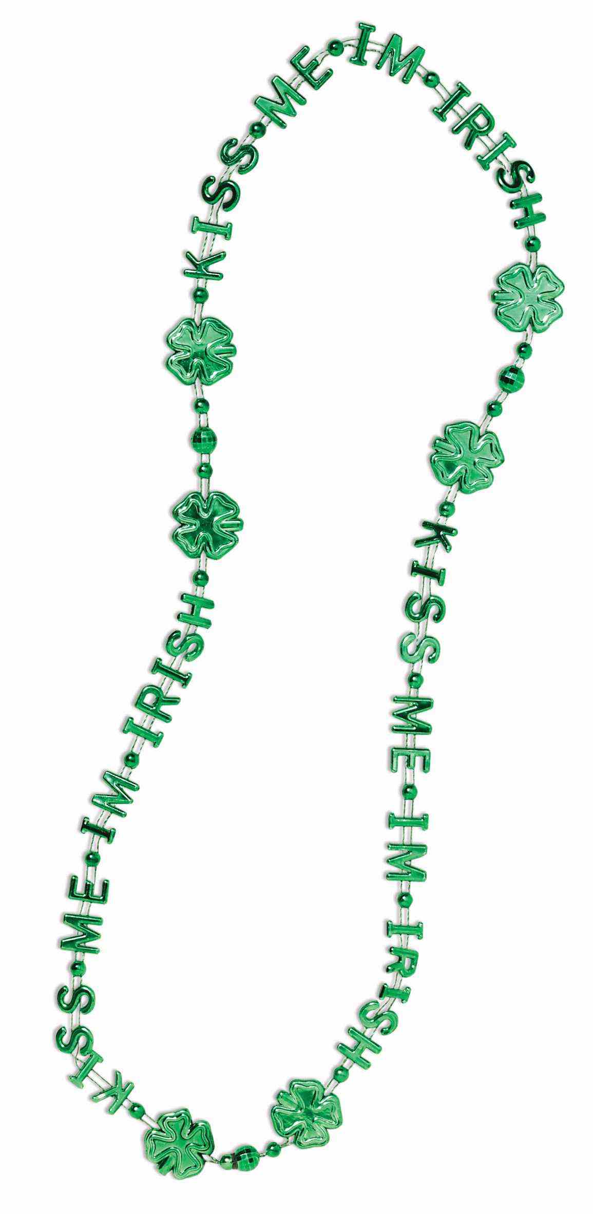 St. Patricks Day 'Kiss Me I'M Irish' Beads