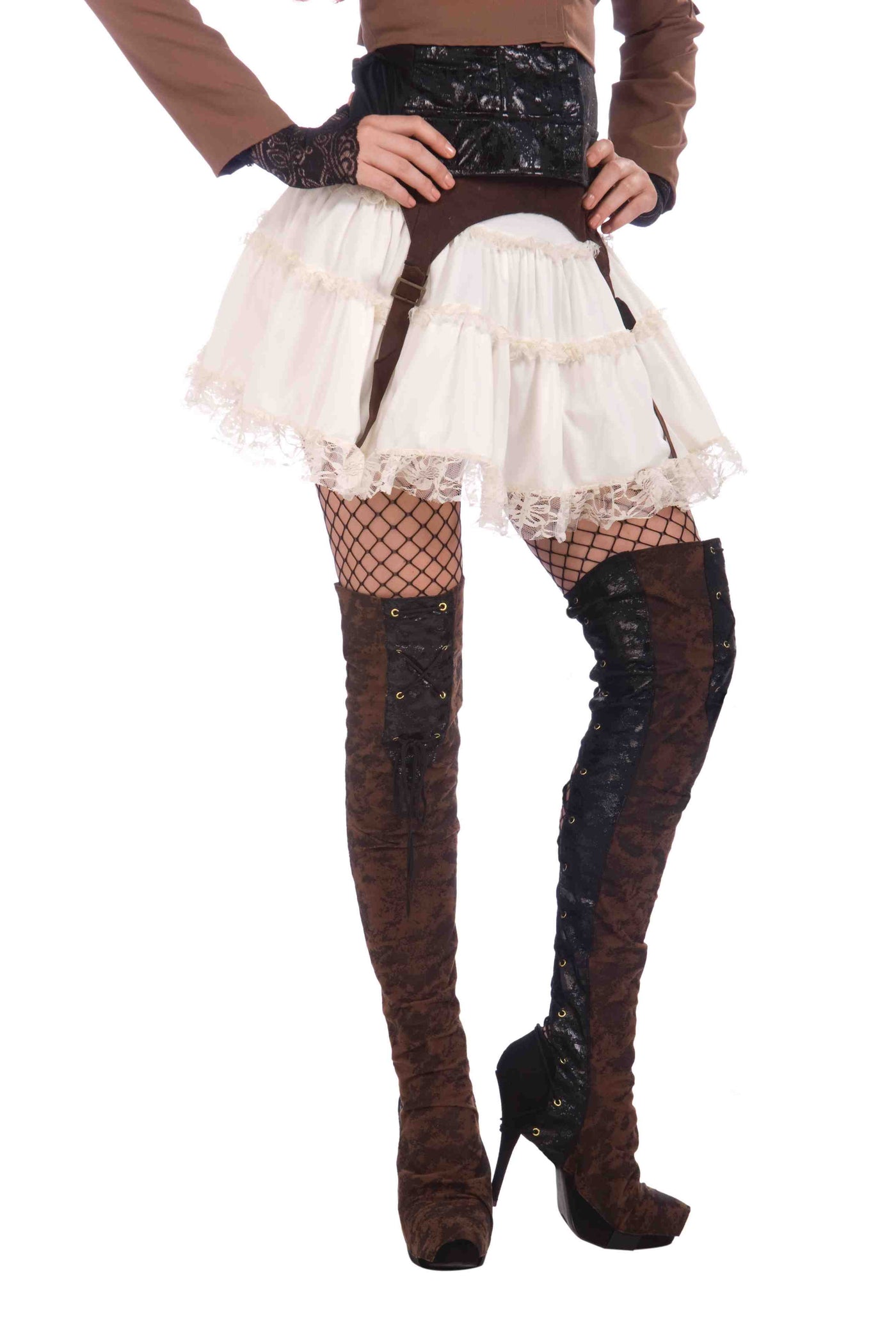 Steampunk Thigh High Boot Tops - Adult