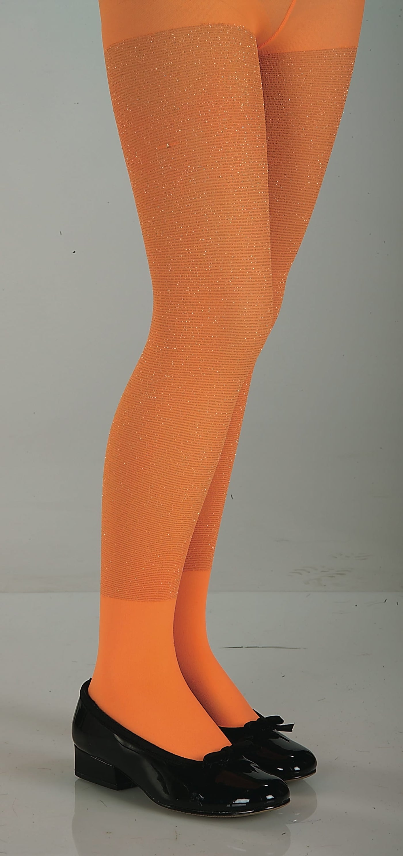 Glitter Tights Orange, Child