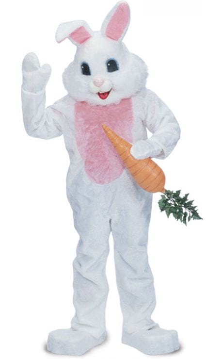 Rabbit Premium Mascot Costume White – Adult