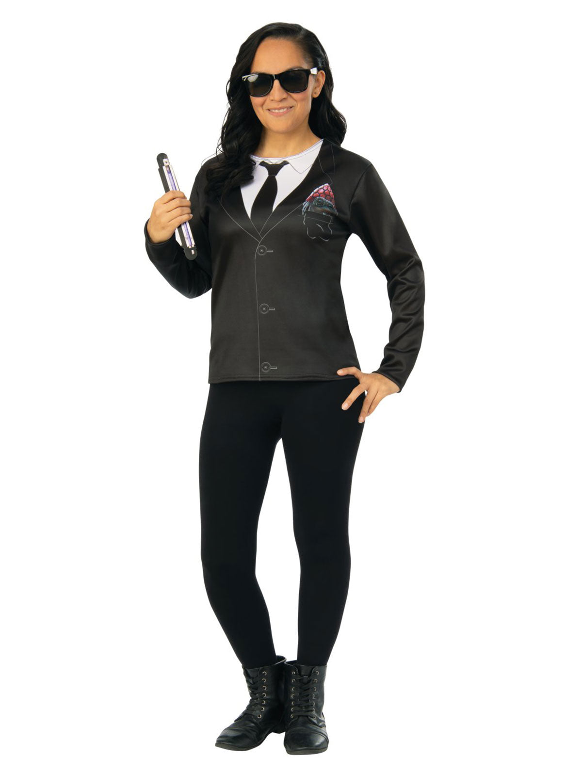 Agent M Female Costume Top: Men In Black 4, Adult