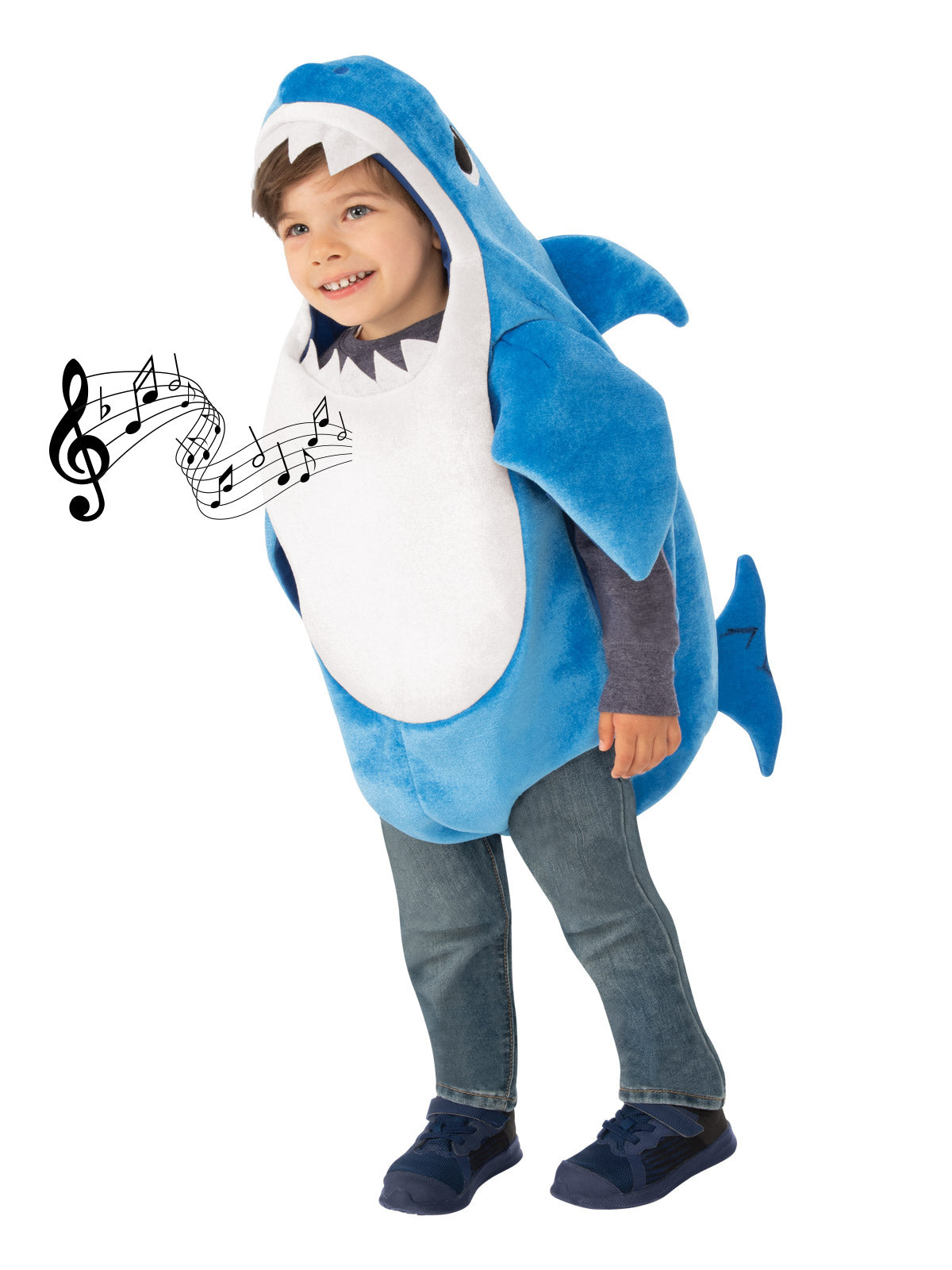 Daddy Shark Deluxe Blue Costume, Child