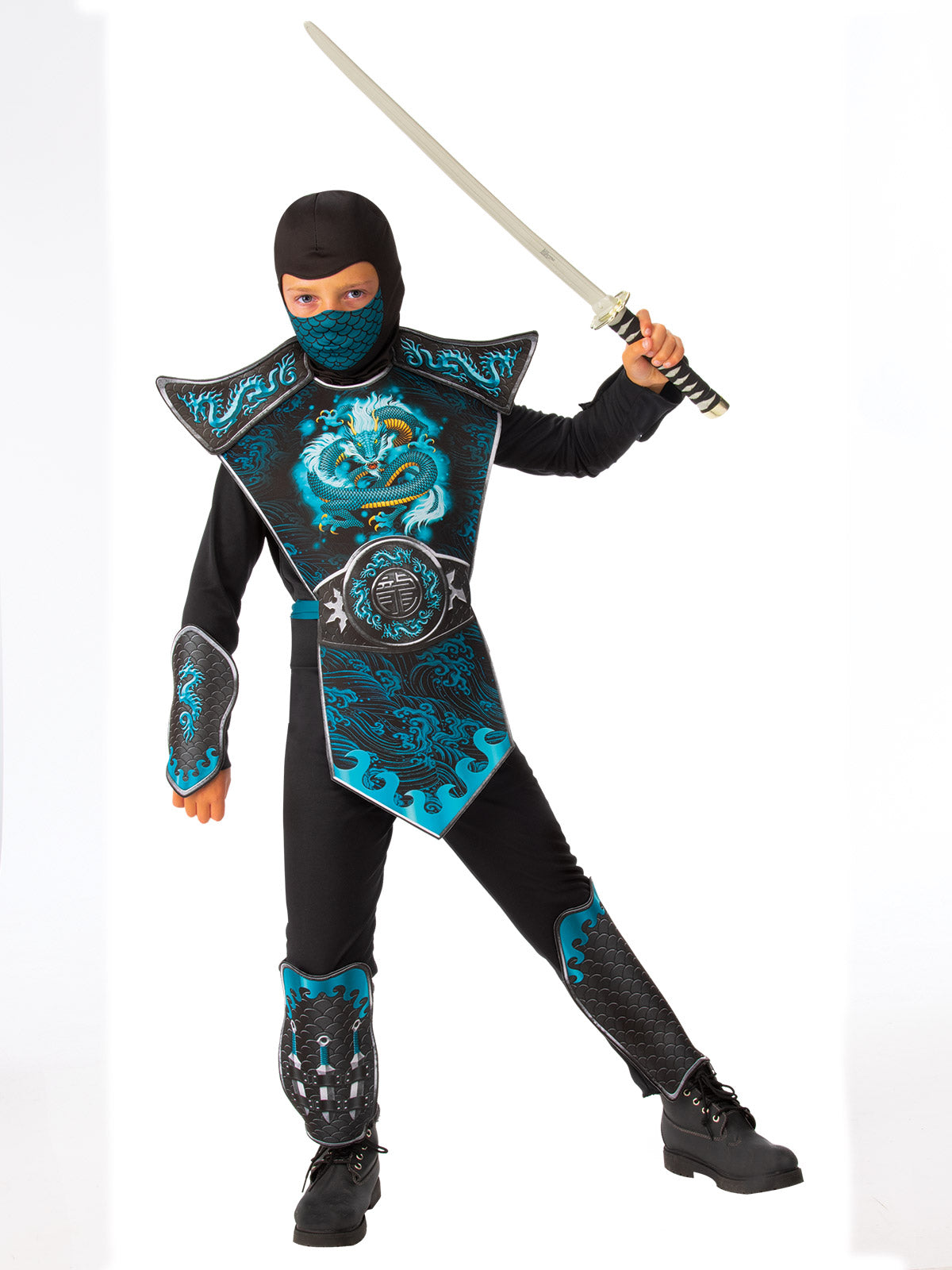 Blue Dragon Ninja Costume, Child