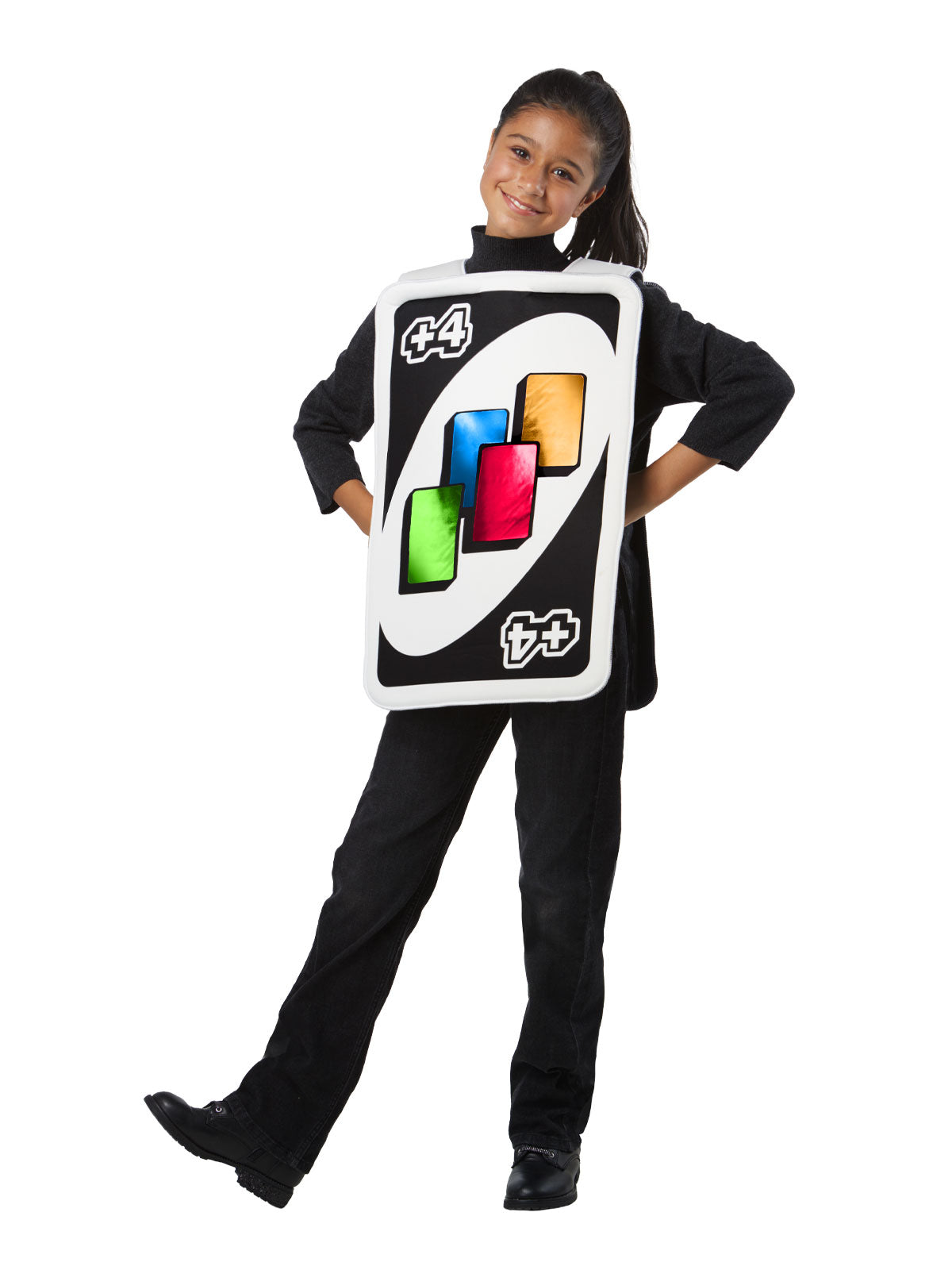 Uno Draw Four Card Tabard Costume, Child