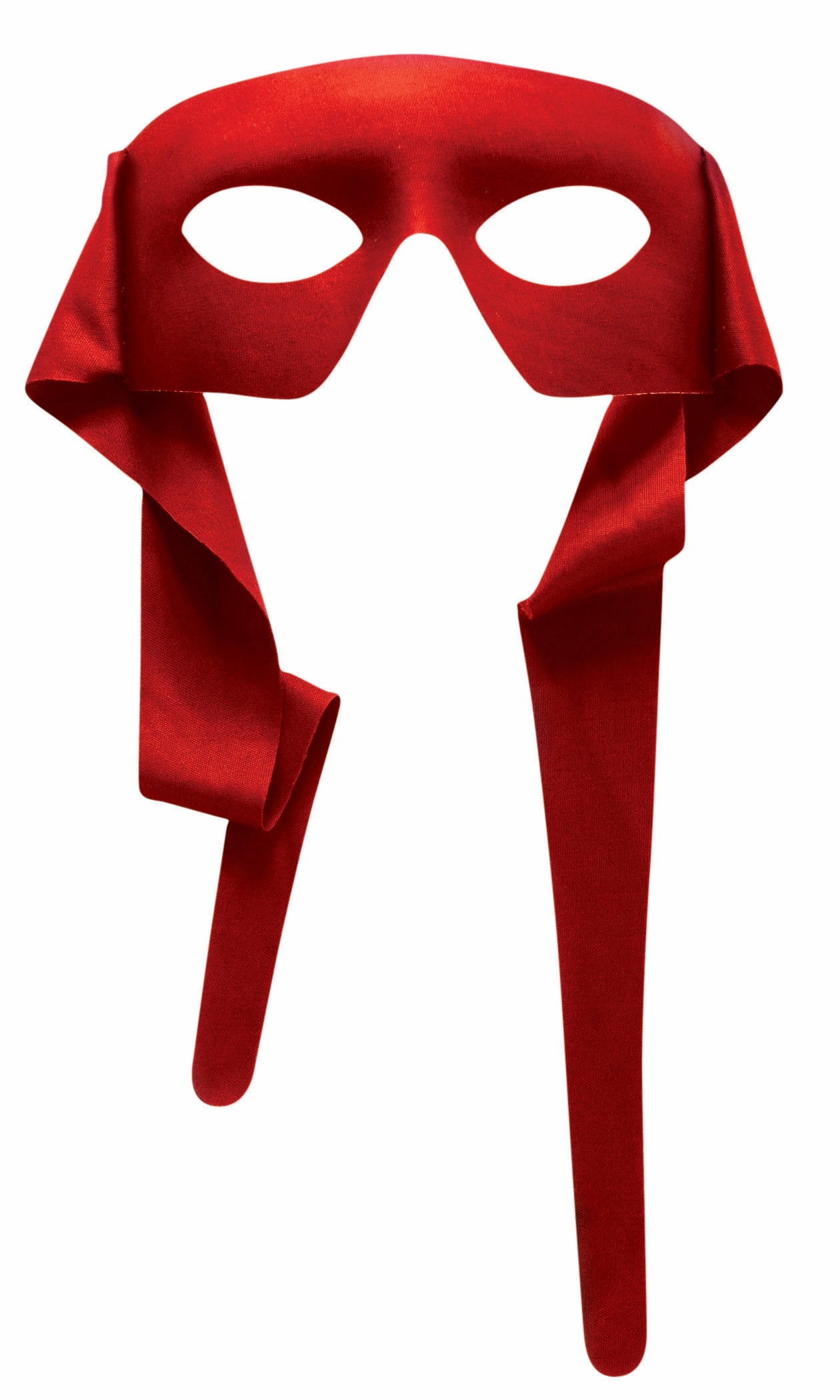 Hero Mask With Rear Tie - Red - Adult