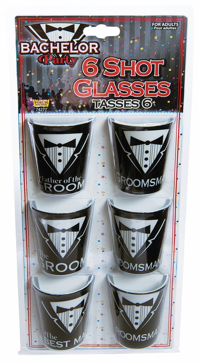 Bachelor Party Shot Glass Set