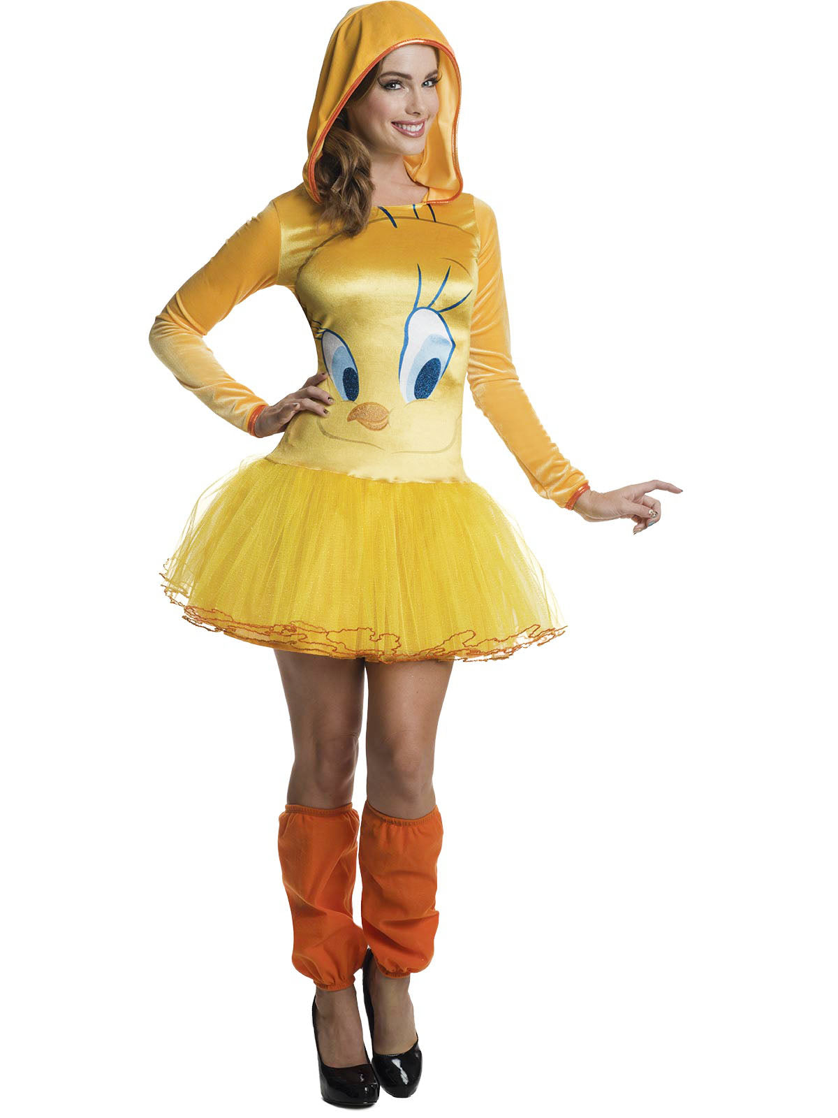 Tweety Hooded Tutu Dress, Adult