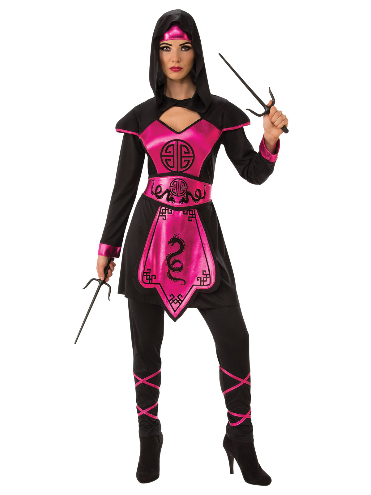 Pink Ninja Warrior Costume, Adult