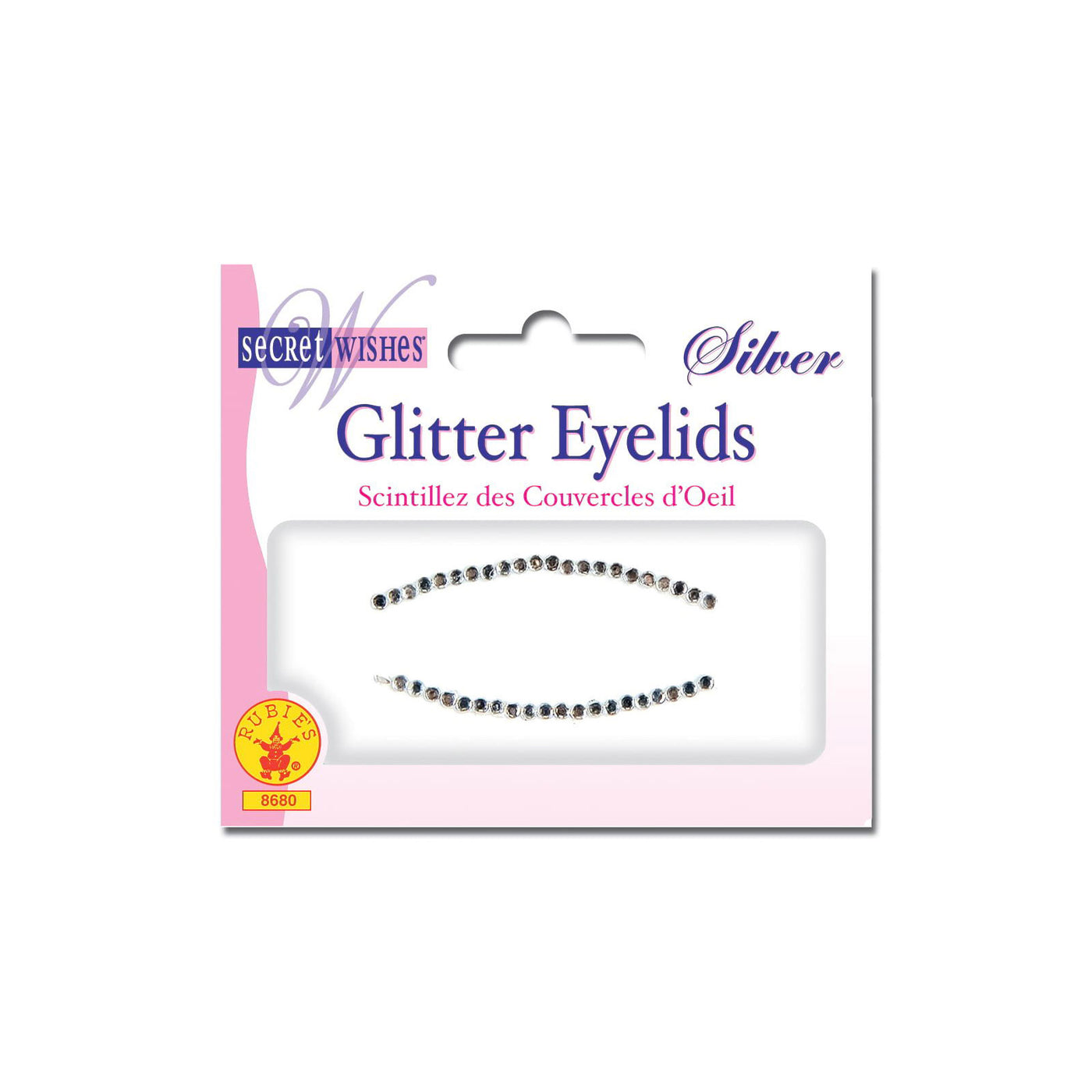 Silver Glitter Eye Sticker - Adult