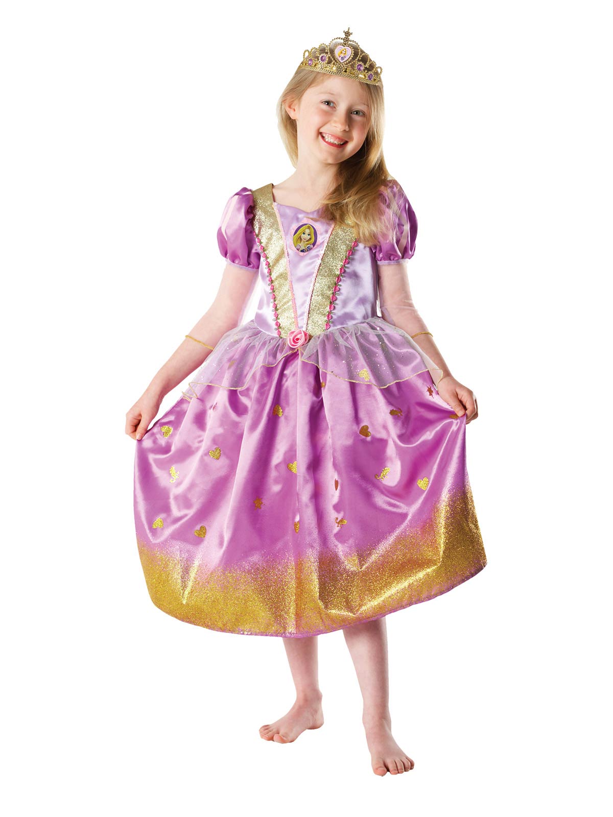 Rapunzel Glitter Deluxe Costume, Child