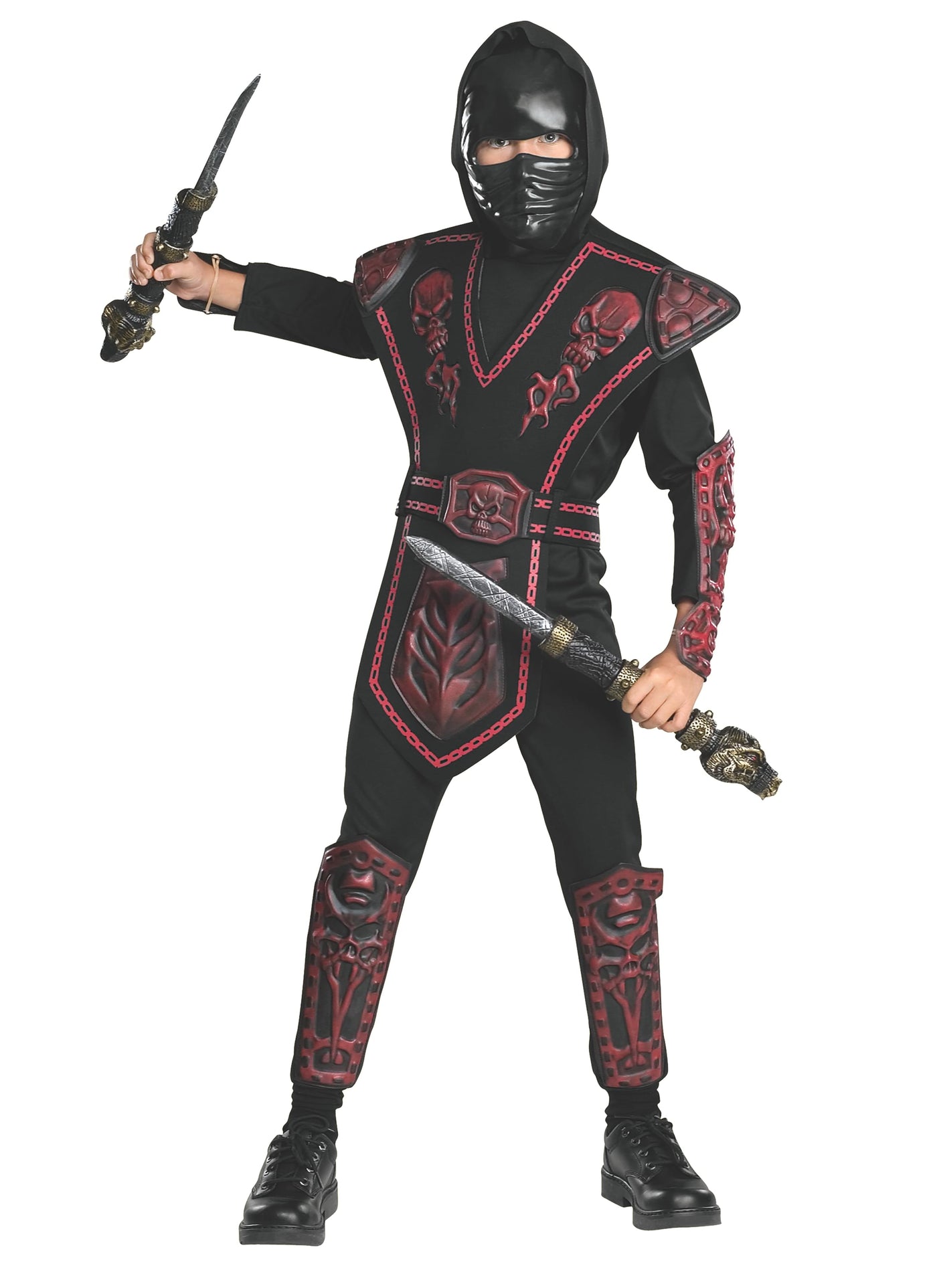 Red Skull Warrior Ninja Costume, Child