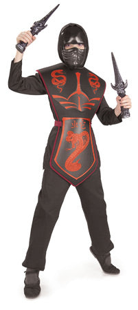 Red Cobra Ninja Classic Costume, Child