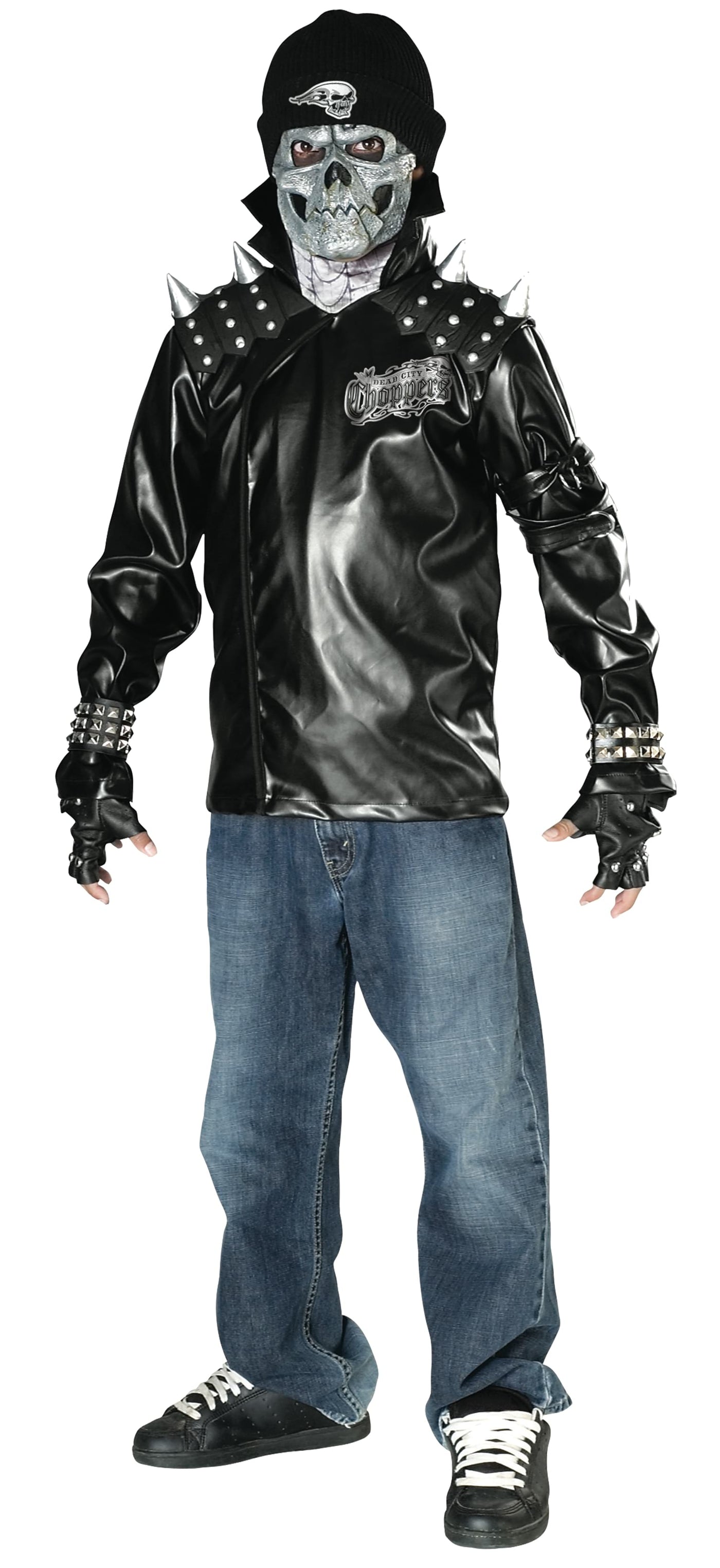 Metal Skull Biker Costume, Child