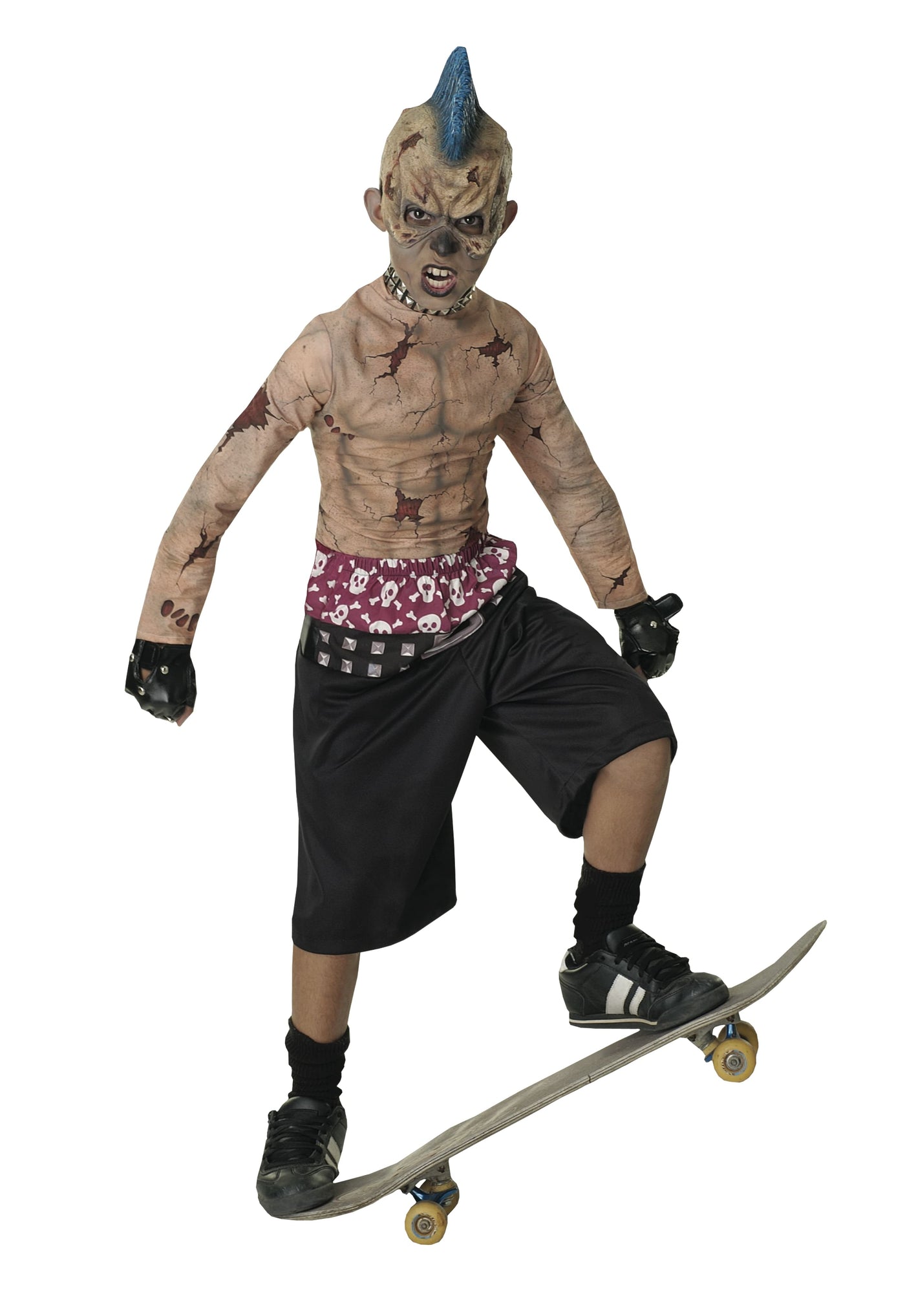 Zombie Skate Punk Costume, Child