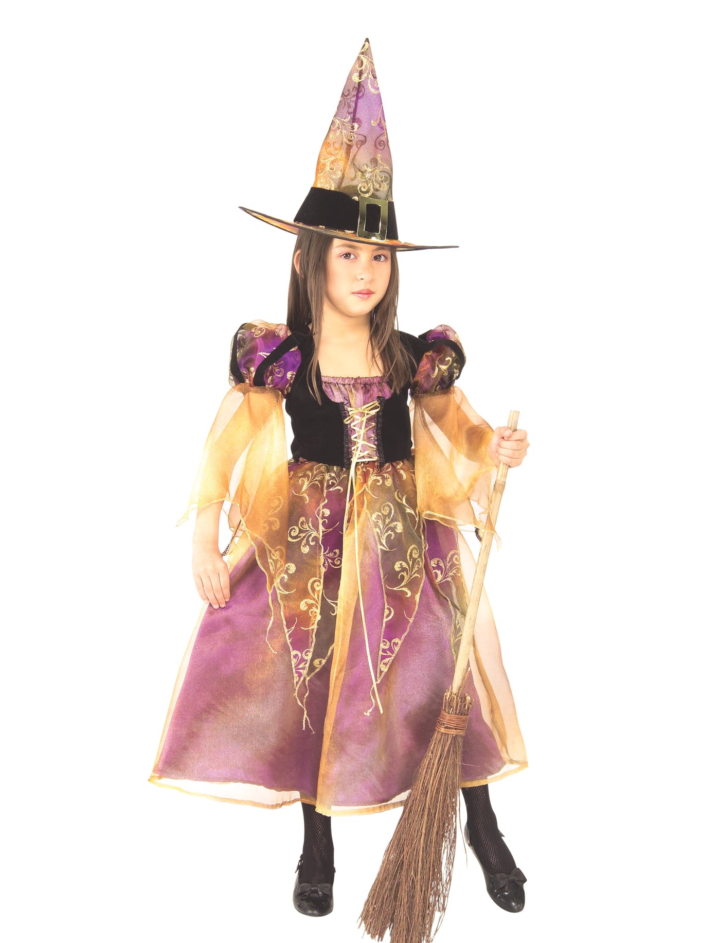 Long Elegant Witch Deluxe Costume, Toddler/Child