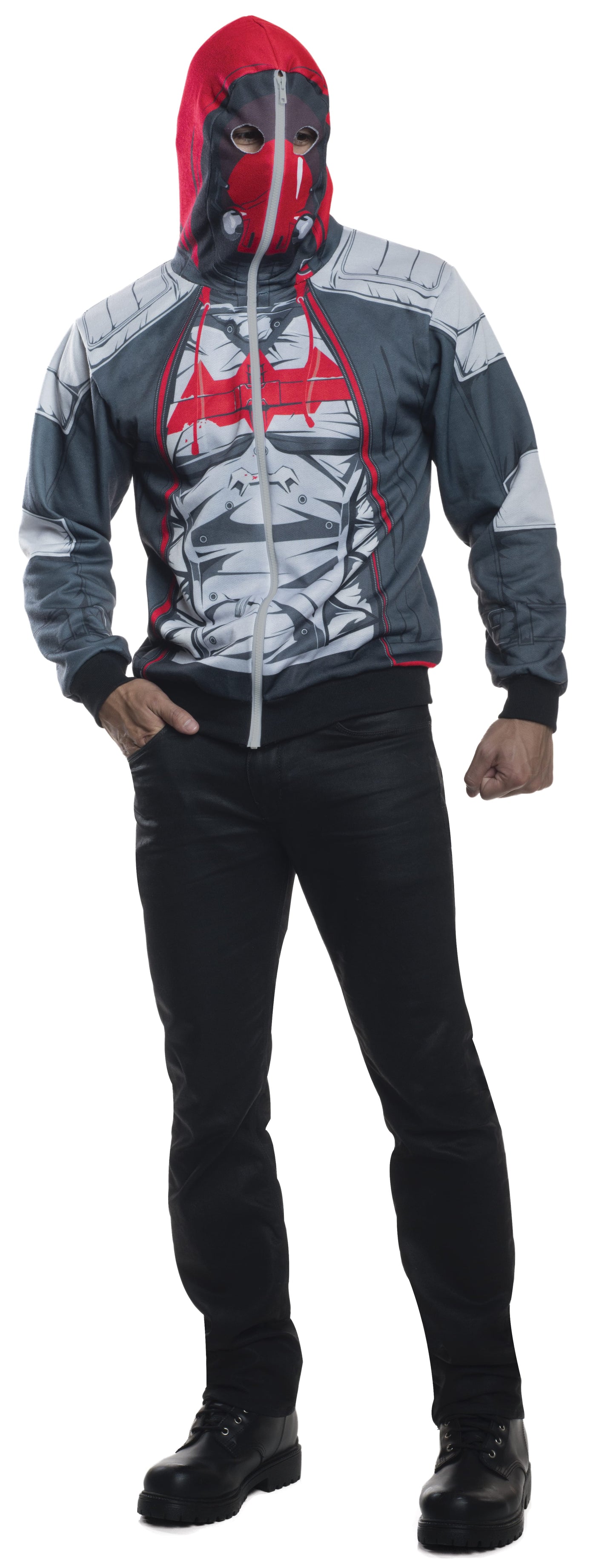 Red Hood Arkham Hoodie, Adult