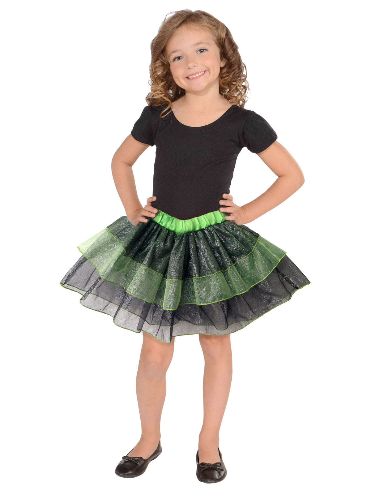 Green And Black Tutu Skirt, Child